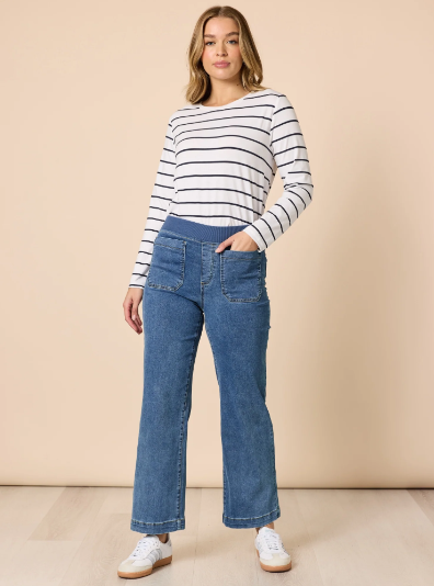 Threadz Carpenter Stretch Leg Jean - Washed Denim