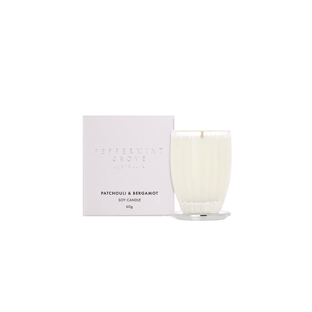 Peppermint Grove Patchouli & Bergamot Soy Candle 60g