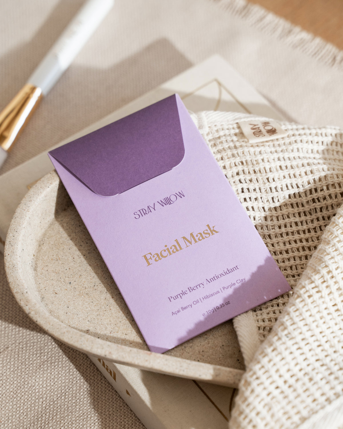 Stray Willow Facial Mask - Purple Berry