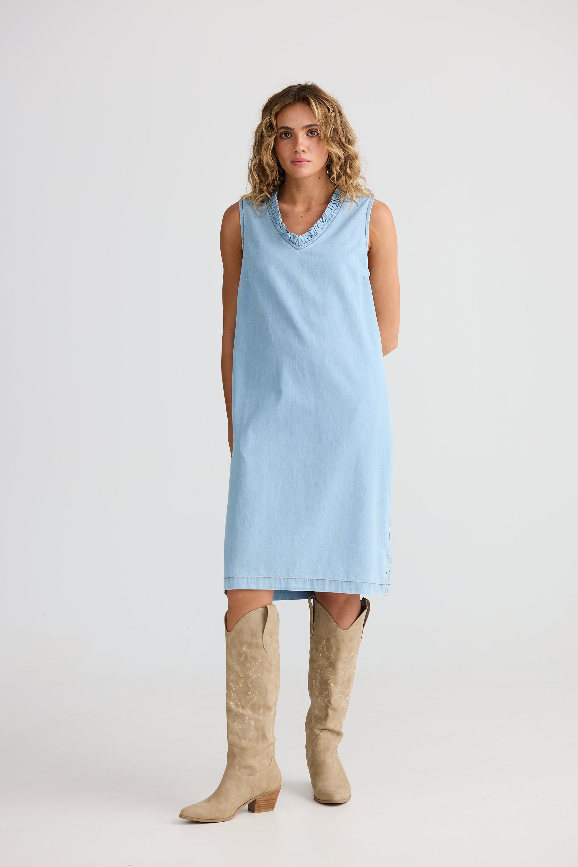 Talisman Vera Denim Dress - Light Denim