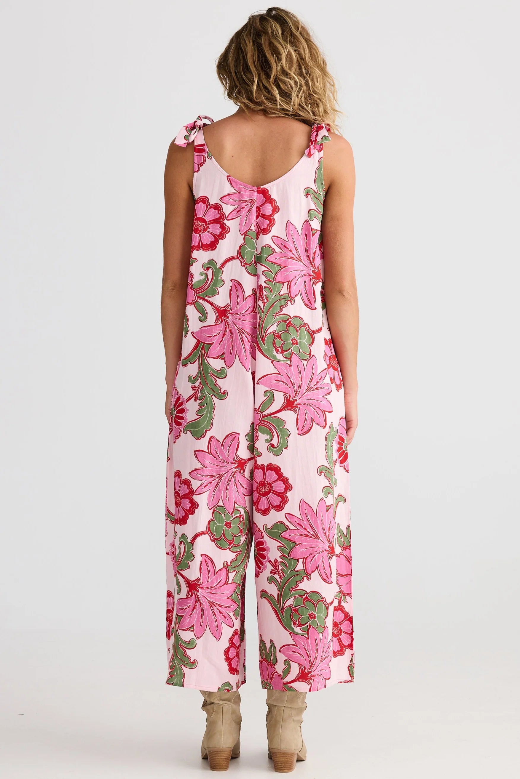 Talisman Temple Jumpsuit - Pink Ibiza