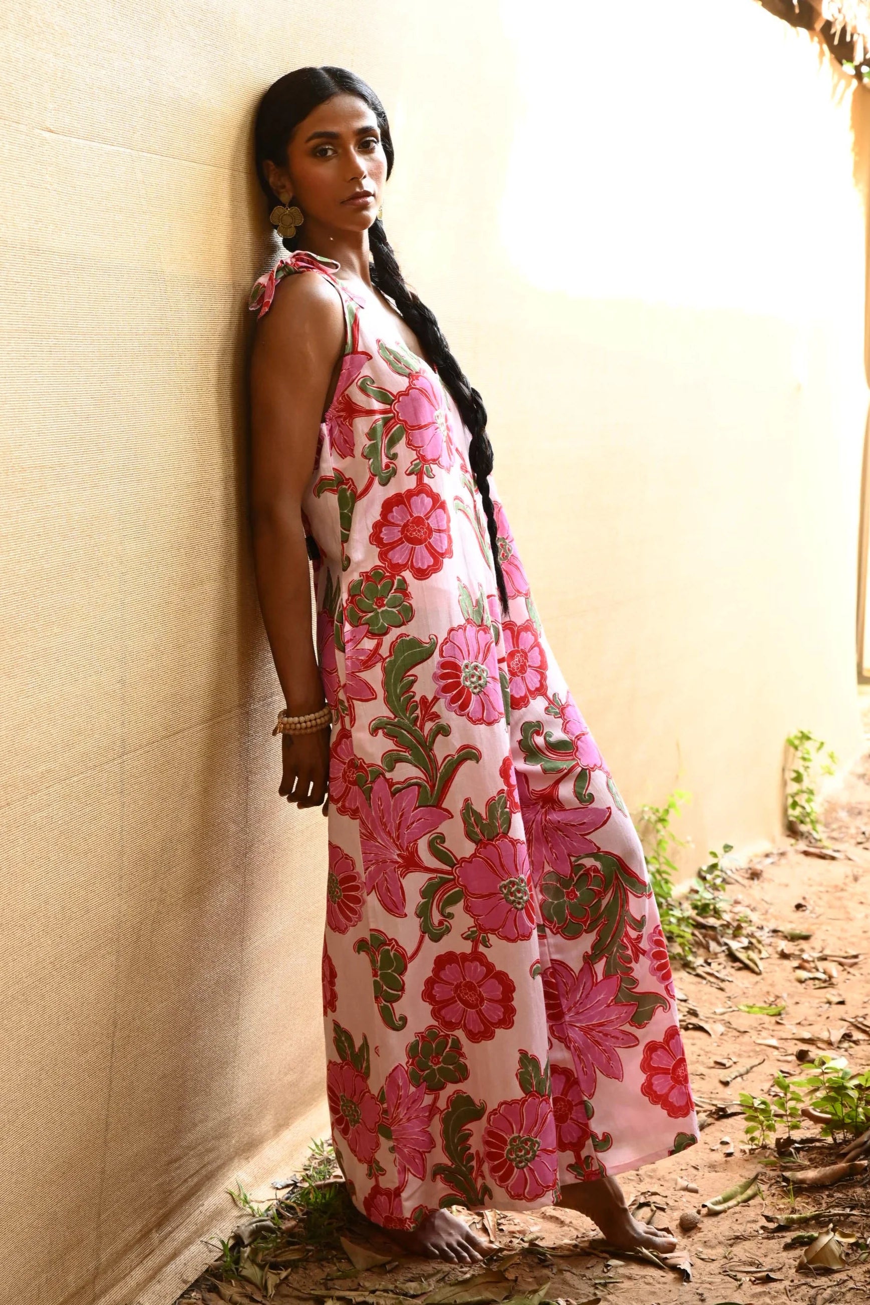 Talisman Temple Jumpsuit - Pink Ibiza