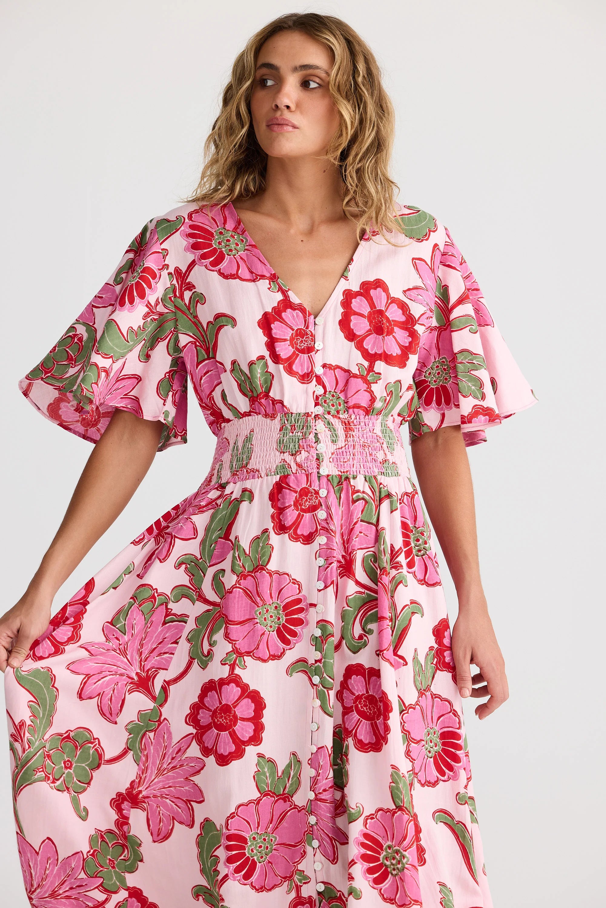 Talisman Harlow Dress - Pink Ibiza