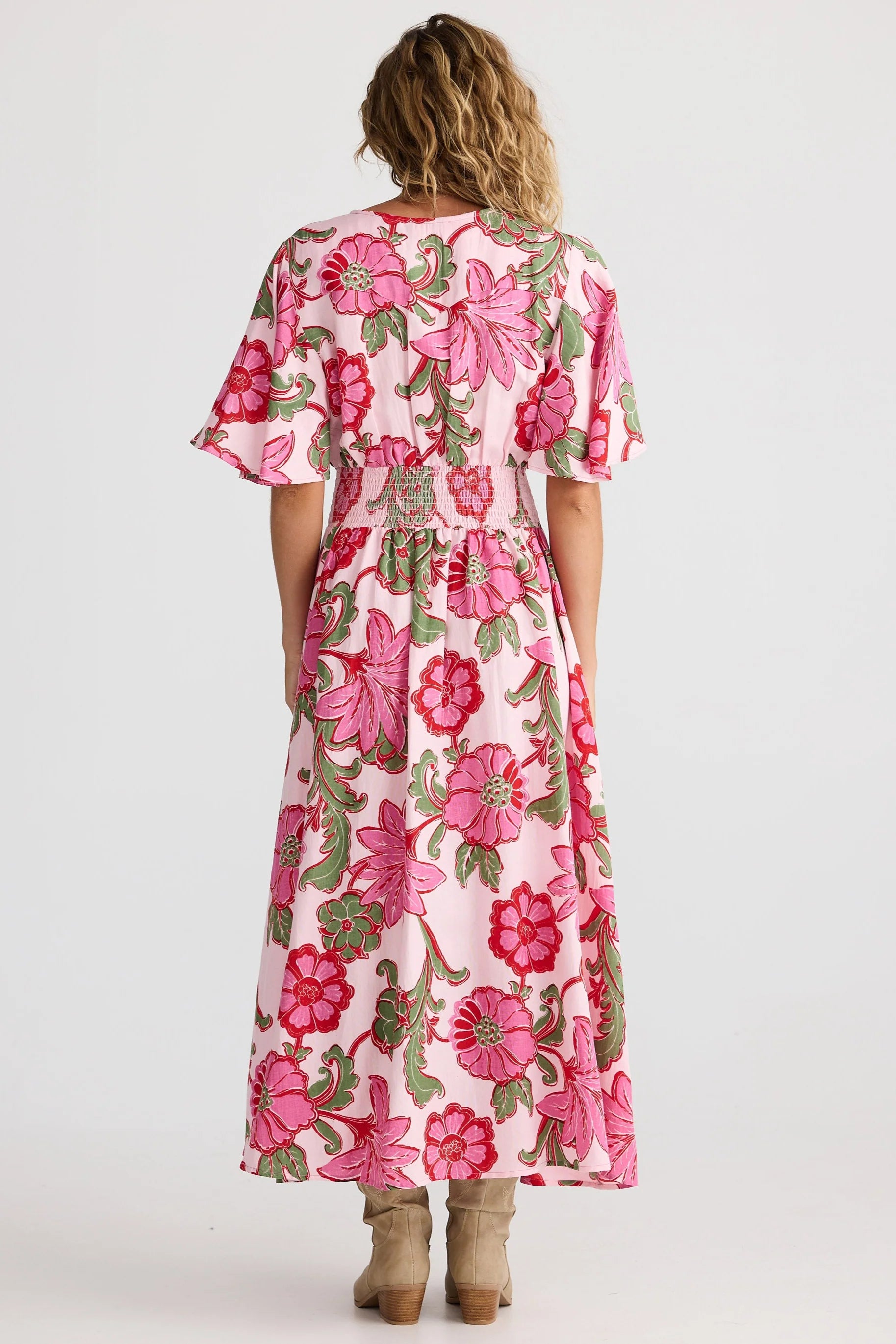 Talisman Harlow Dress - Pink Ibiza