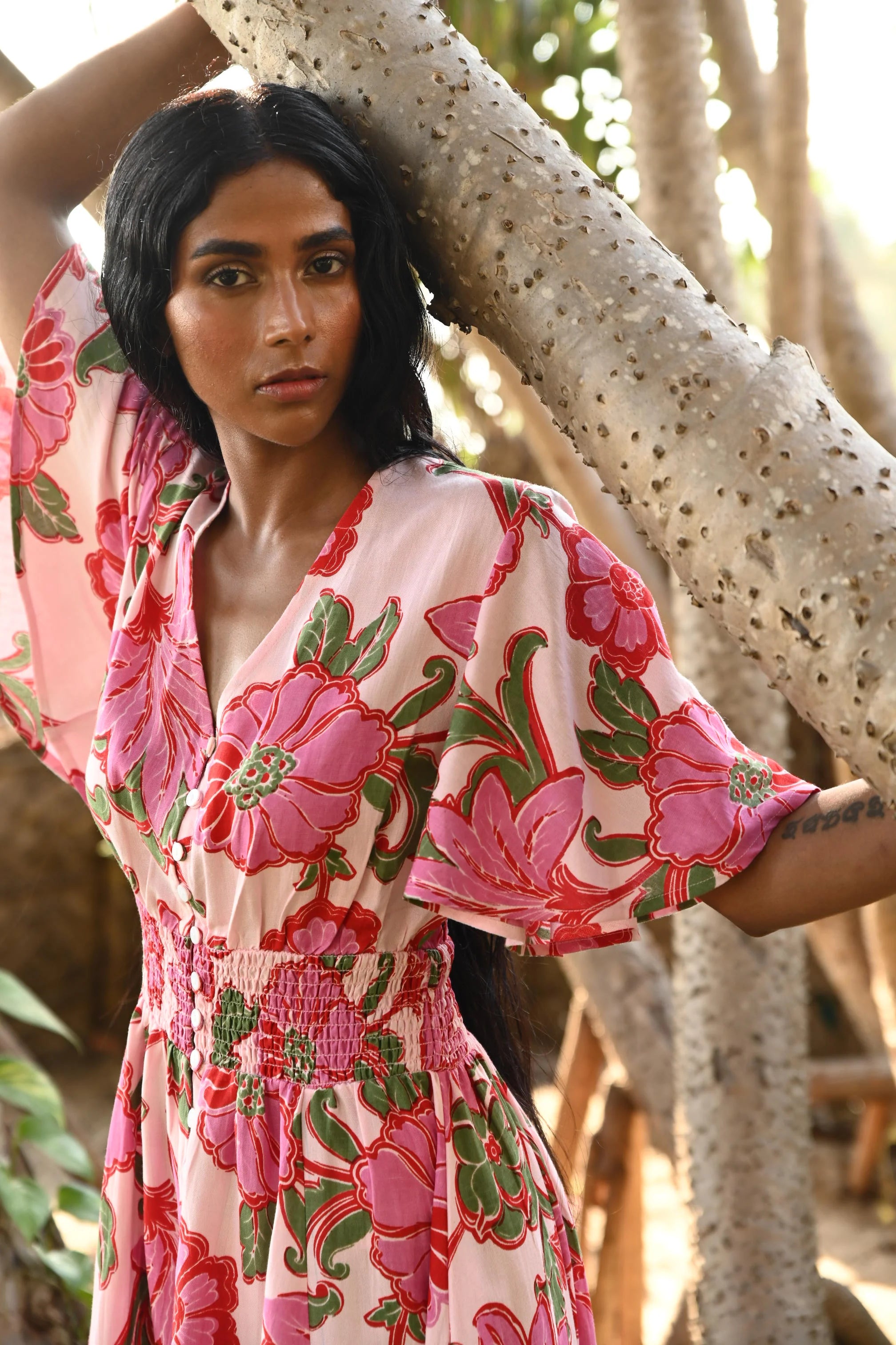Talisman Harlow Dress - Pink Ibiza