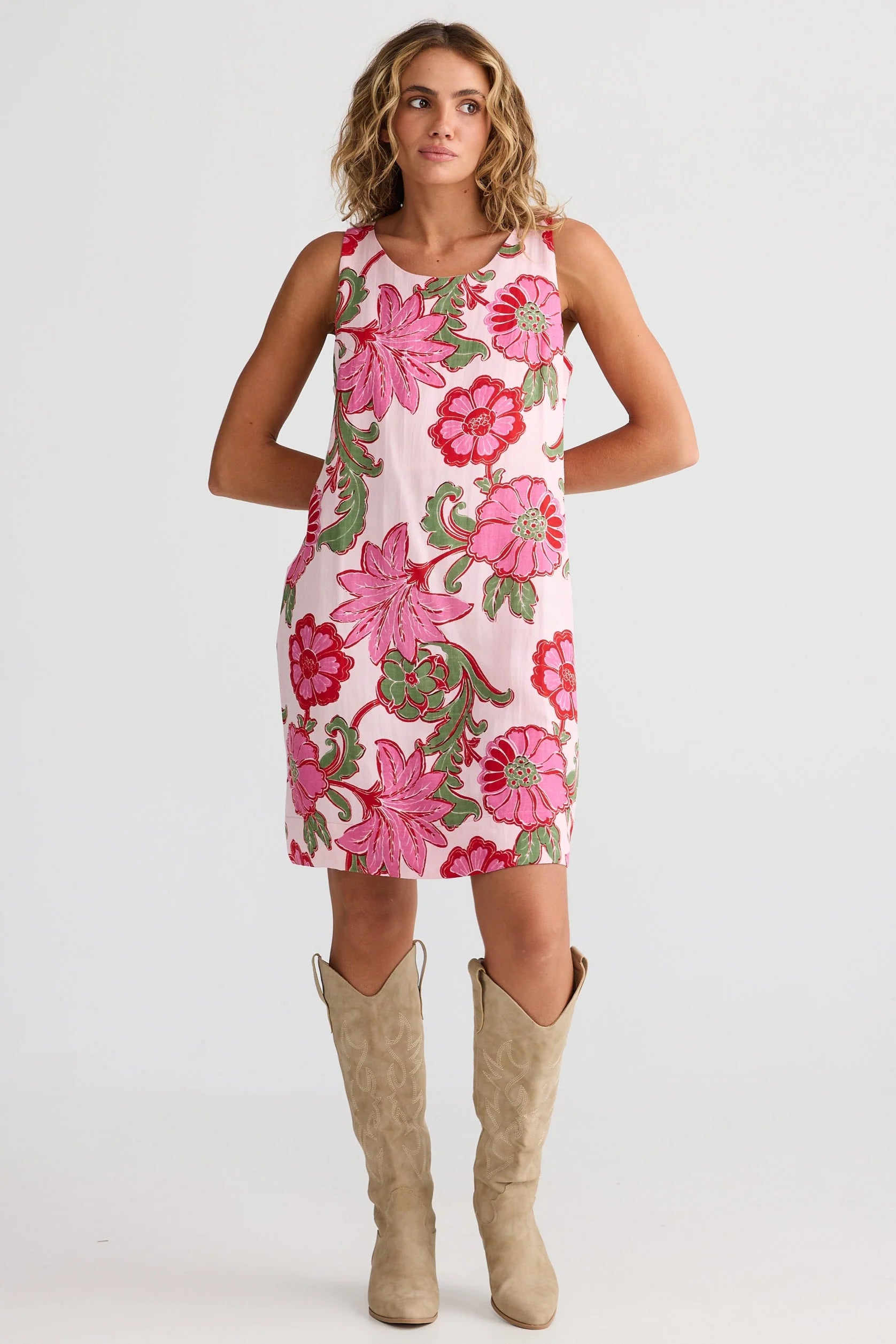 Talisman Zephyr Dress - Pink Ibiza