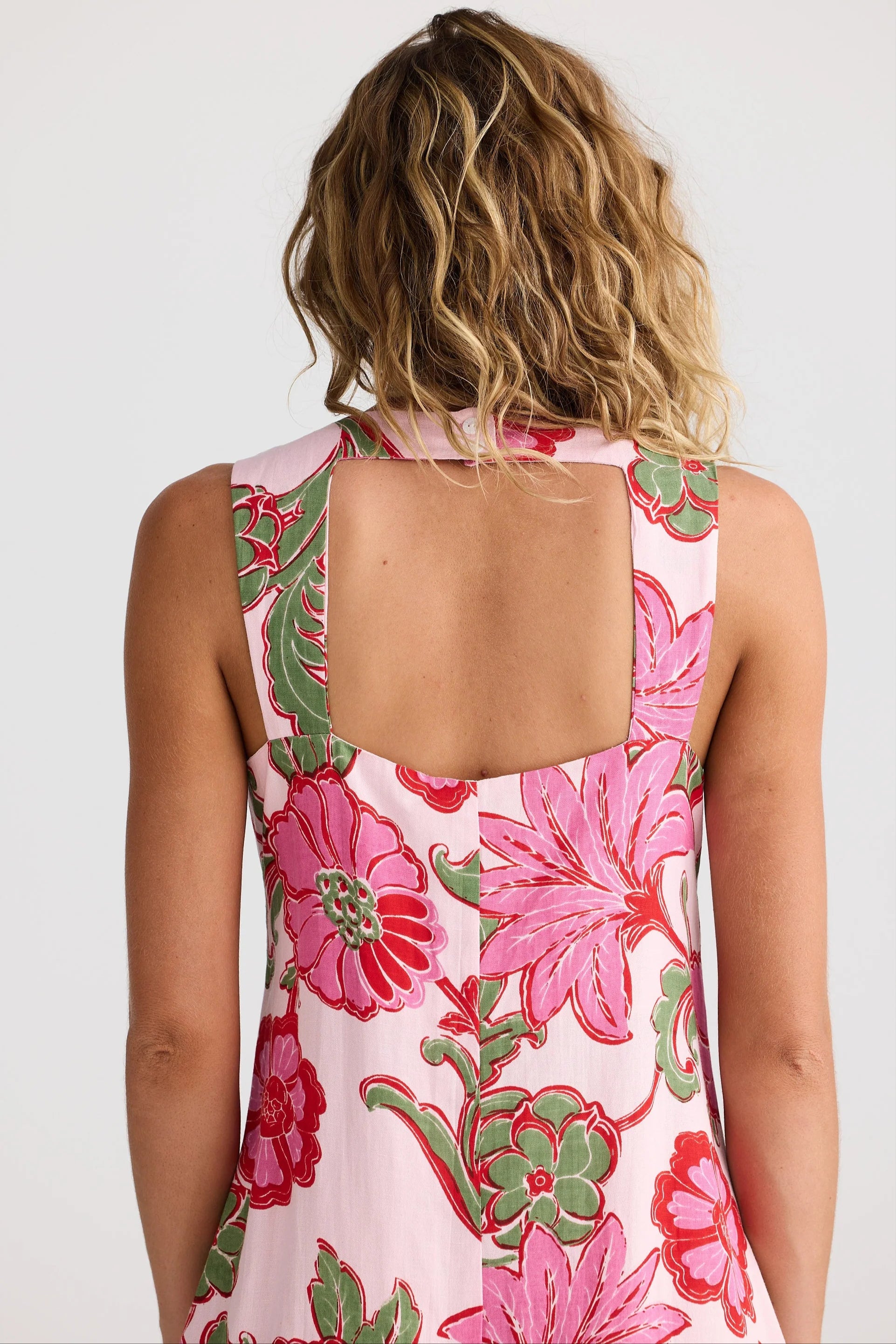 Talisman Zephyr Dress - Pink Ibiza