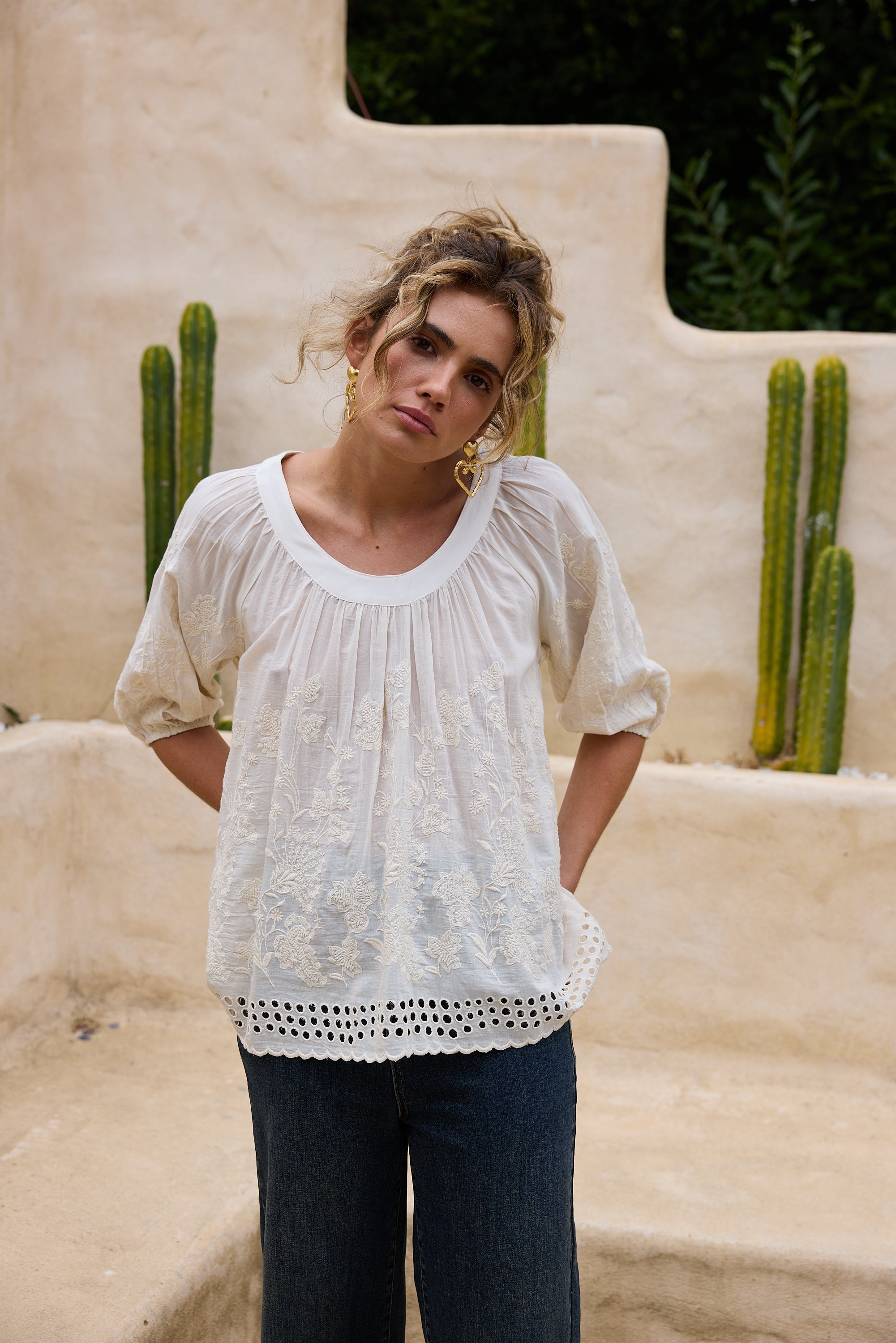 Talisman Goddess Top - Off White