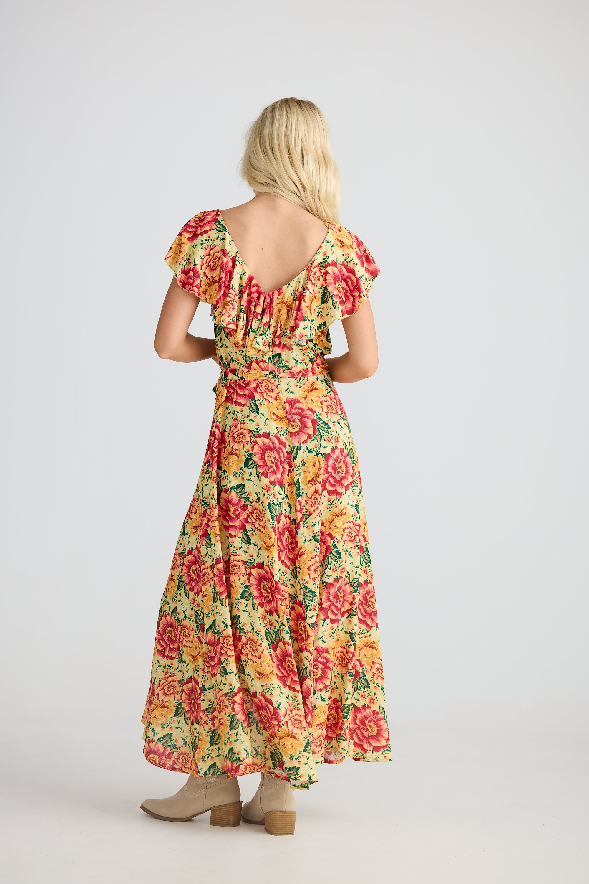 Talisman Rosa Frill Dress - Fiesta