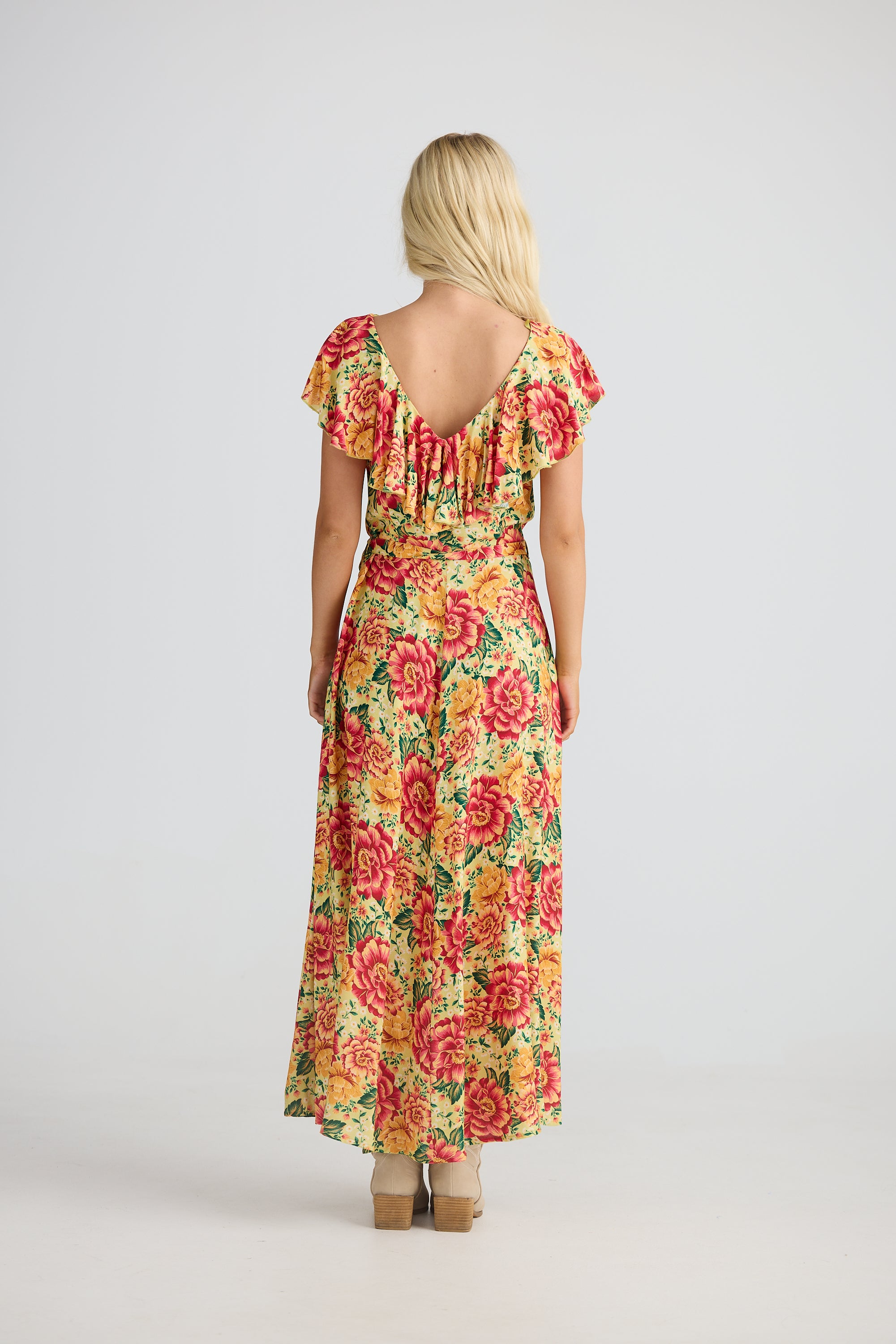 Talisman Rosa Frill Dress - Fiesta