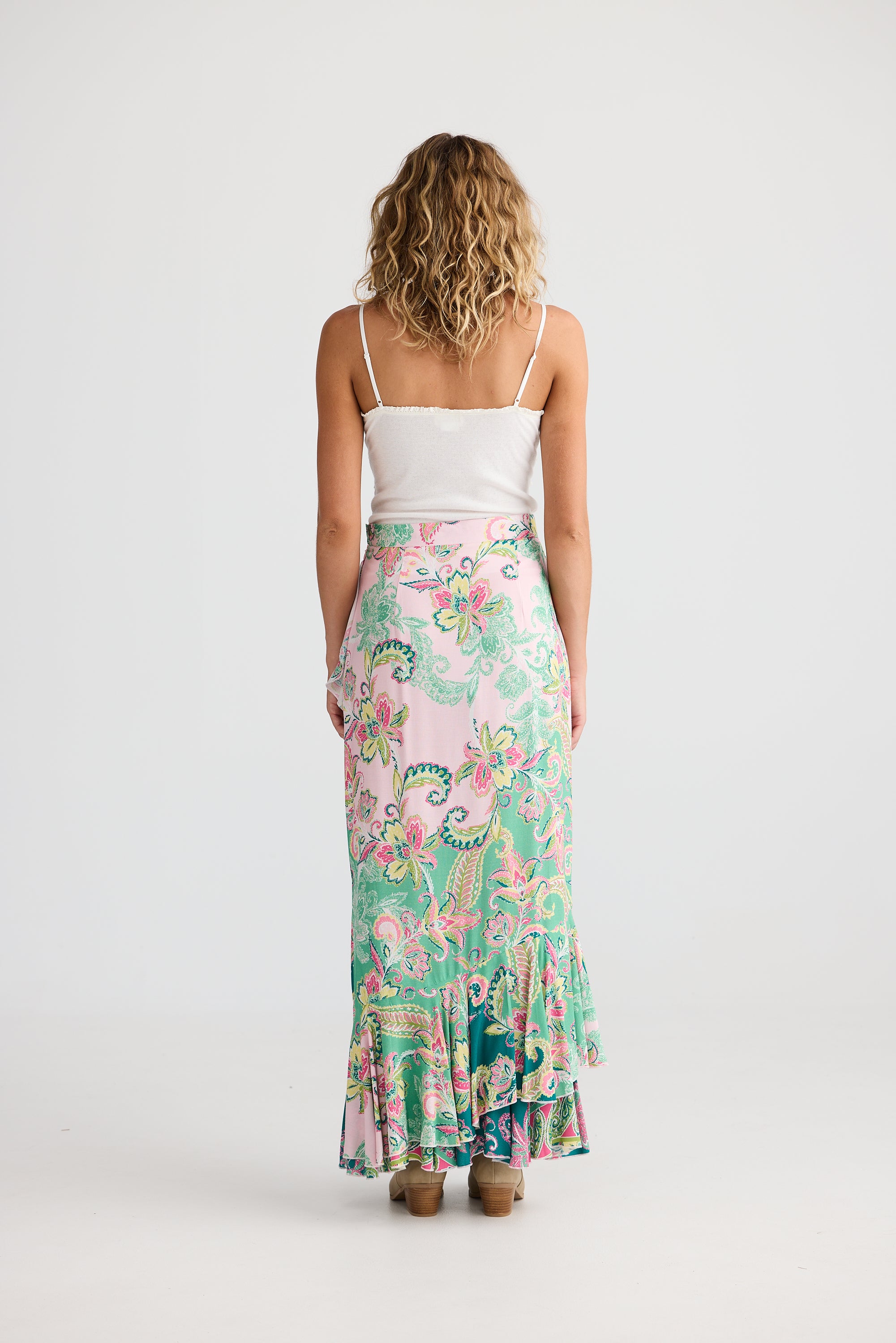 Talisman Rosa Frill Skirt - Paisley Dream