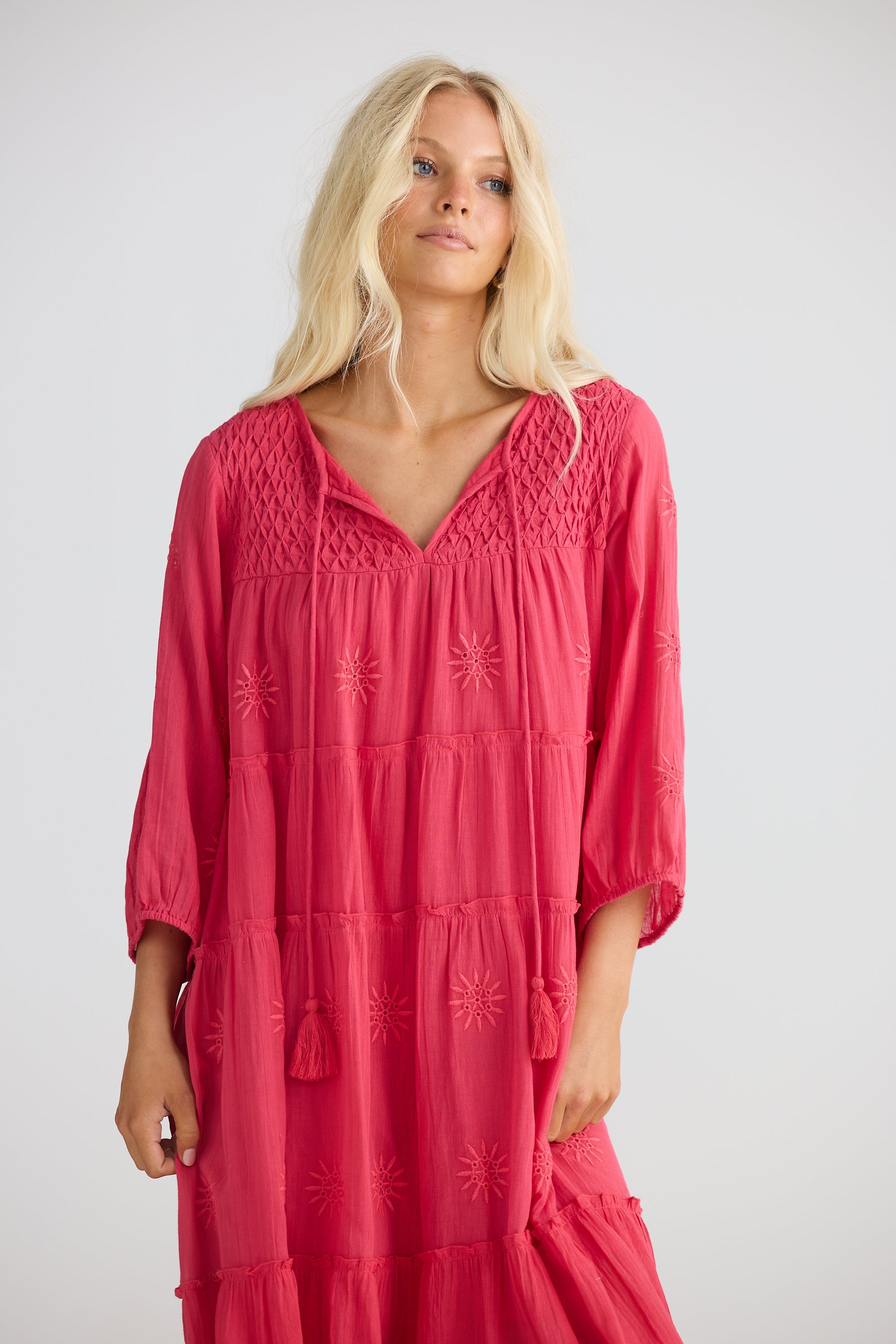 Talisman Francie Dress - Raspberry