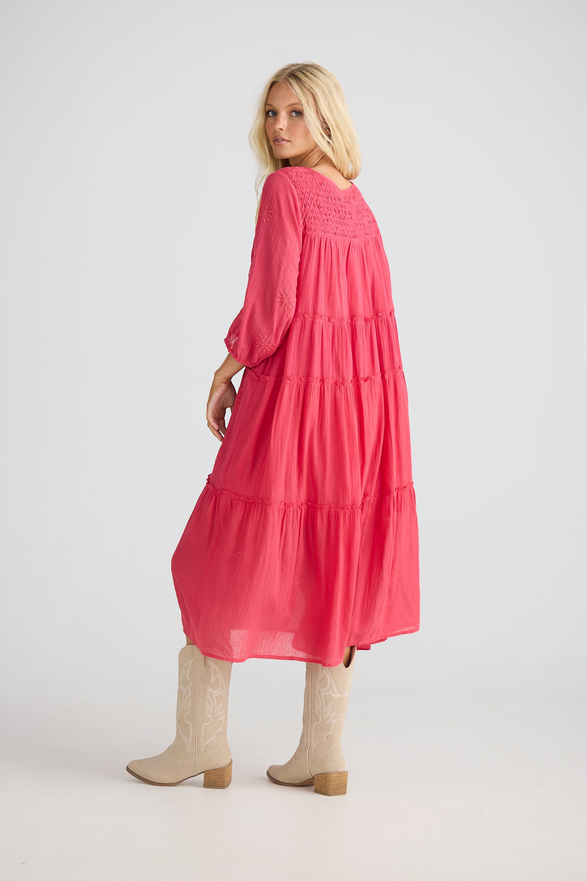 Talisman Francie Dress - Raspberry