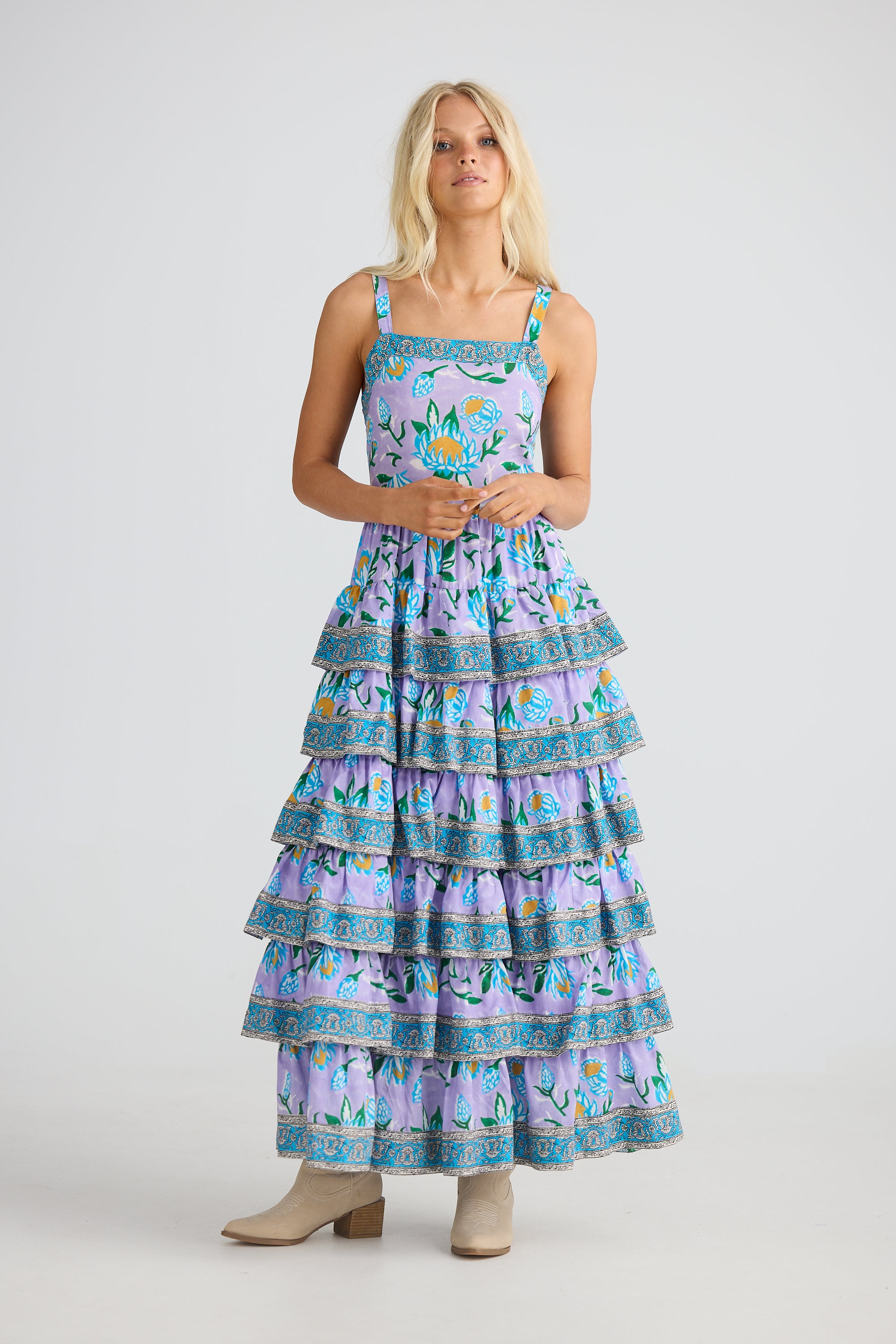 Talisman Lilac Lotus Silvana Maxi Dress