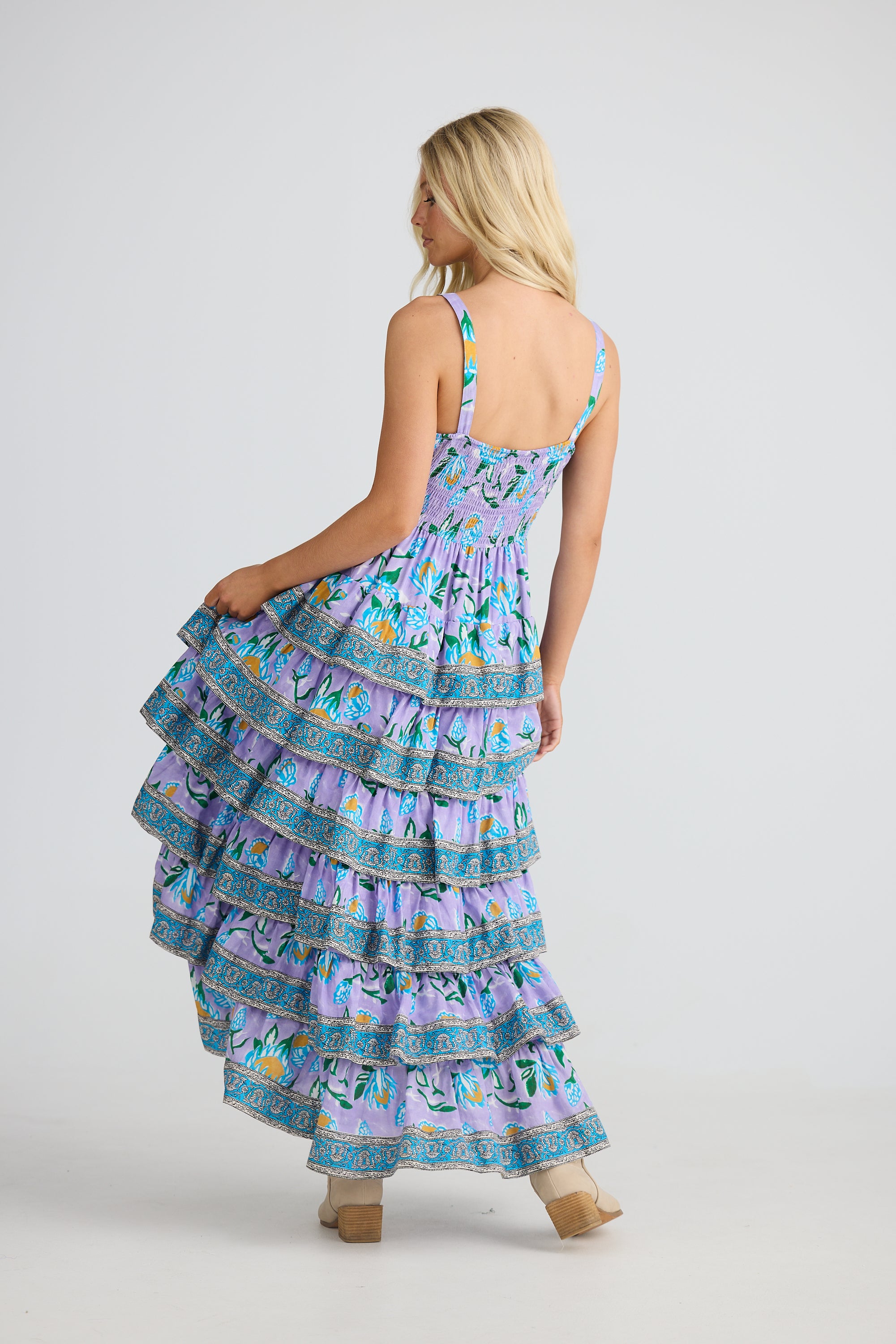 Talisman Lilac Lotus Silvana Maxi Dress