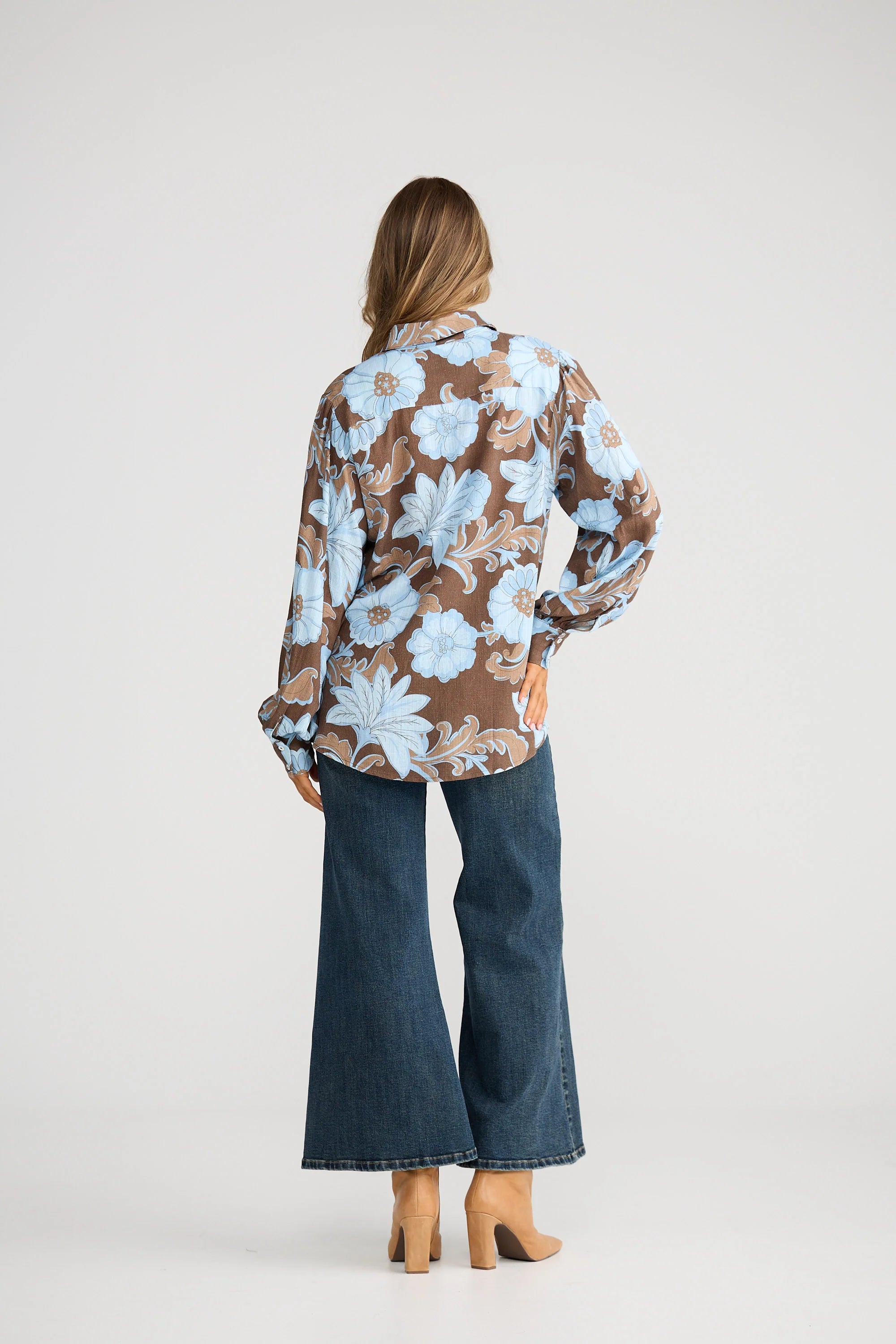 Talisman Flower Child Shirt-Chocolate Ibiza