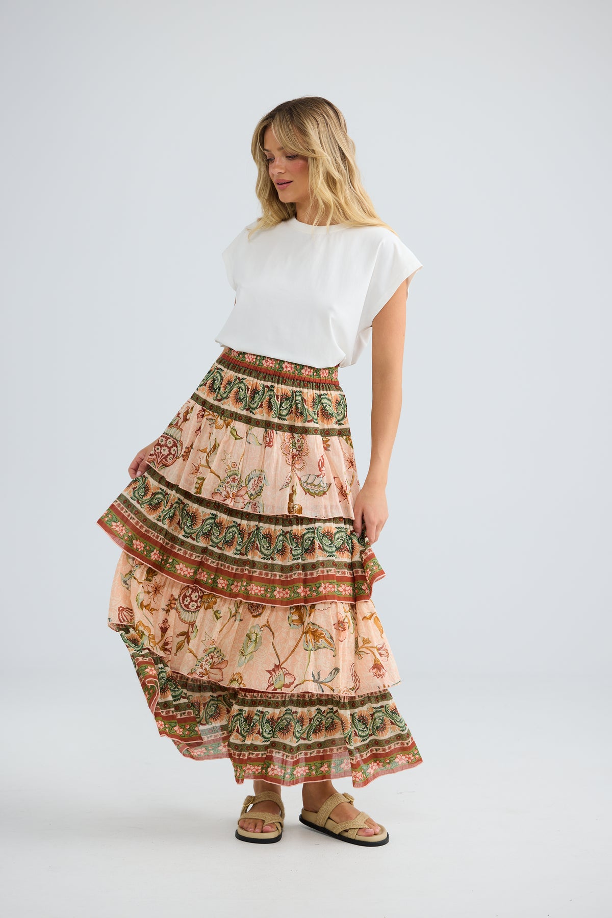 Talisman Ariel Maxi Skirt - Wildflower Oasis