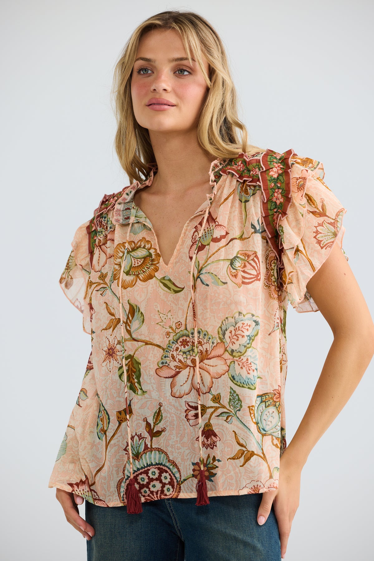 Talisman Sorrae Top - Wildflower Oasis