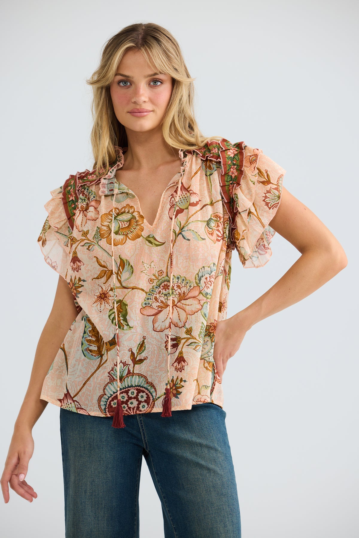 Talisman Sorrae Top - Wildflower Oasis