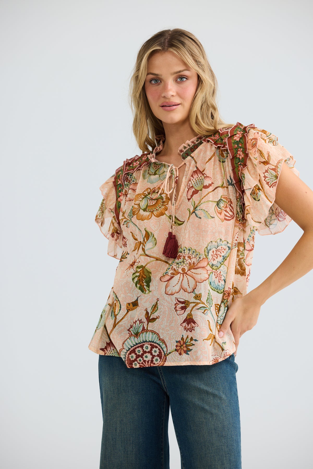 Talisman Sorrae Top - Wildflower Oasis