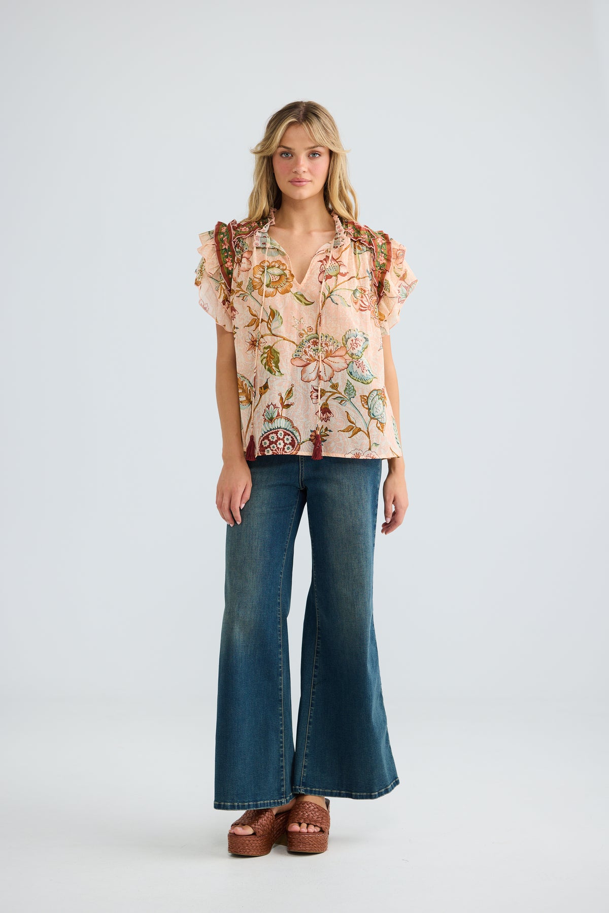 Talisman Sorrae Top - Wildflower Oasis