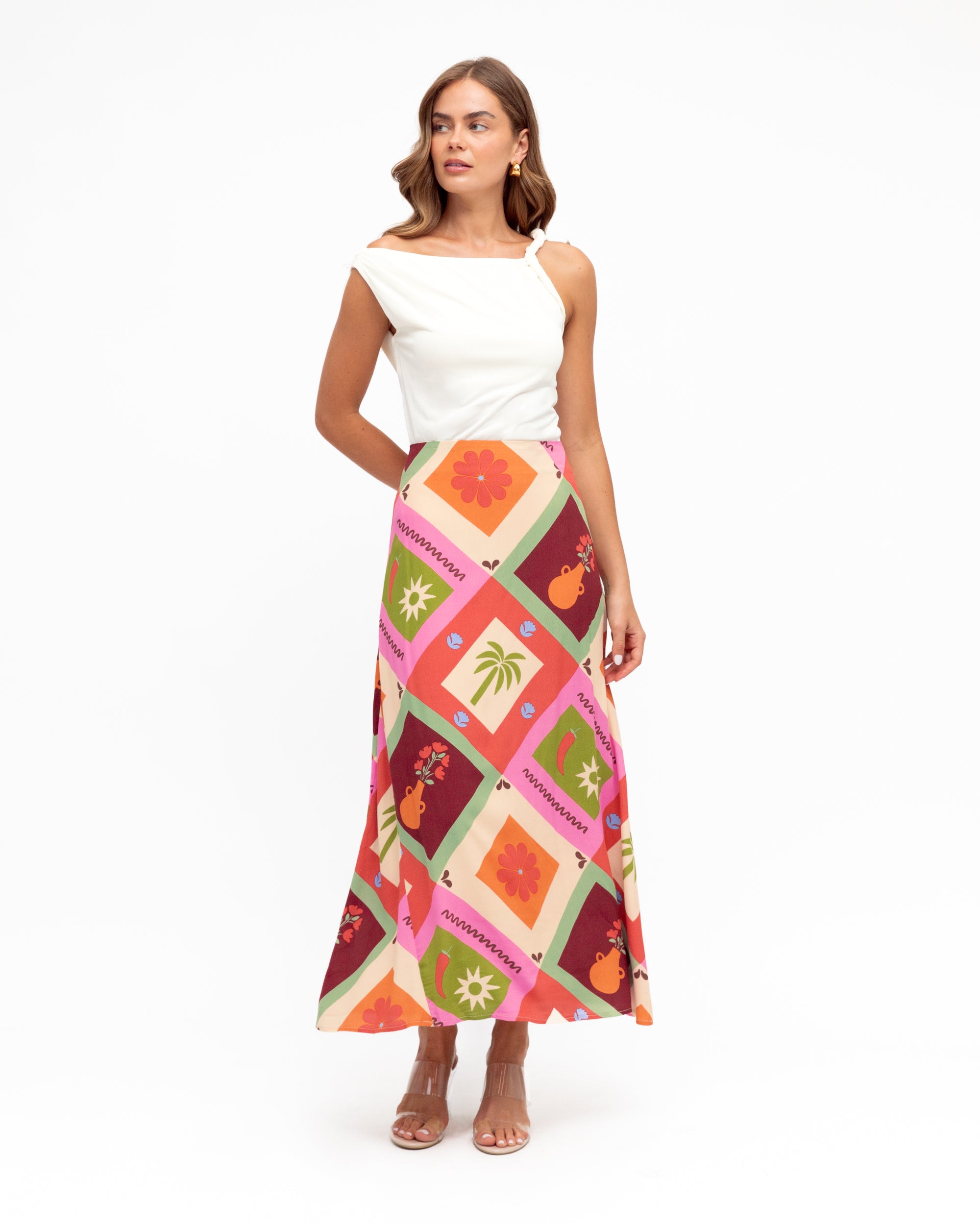 White Closet Monica Maxi Skirt