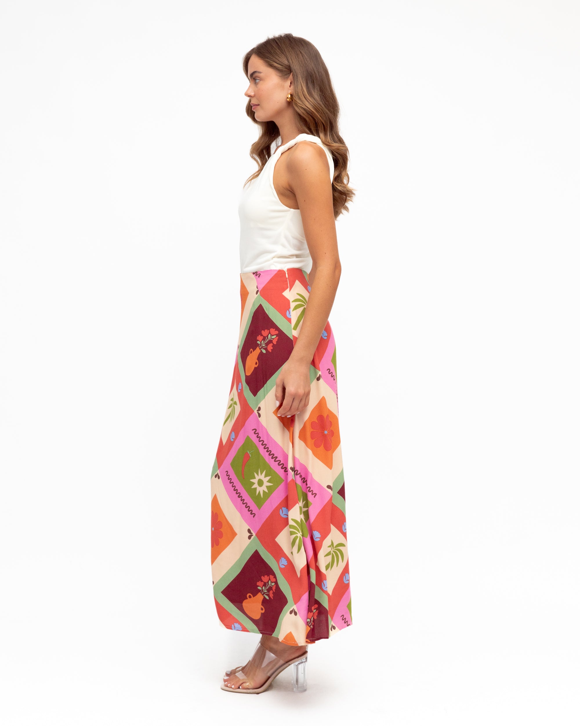 White Closet Monica Maxi Skirt