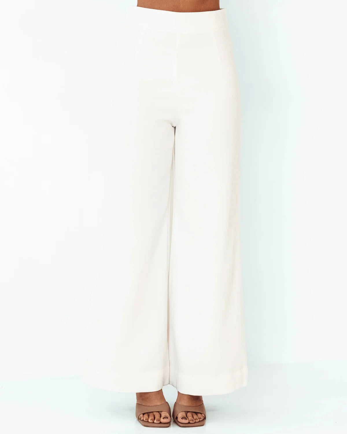 White Closet High Waist Pants - White