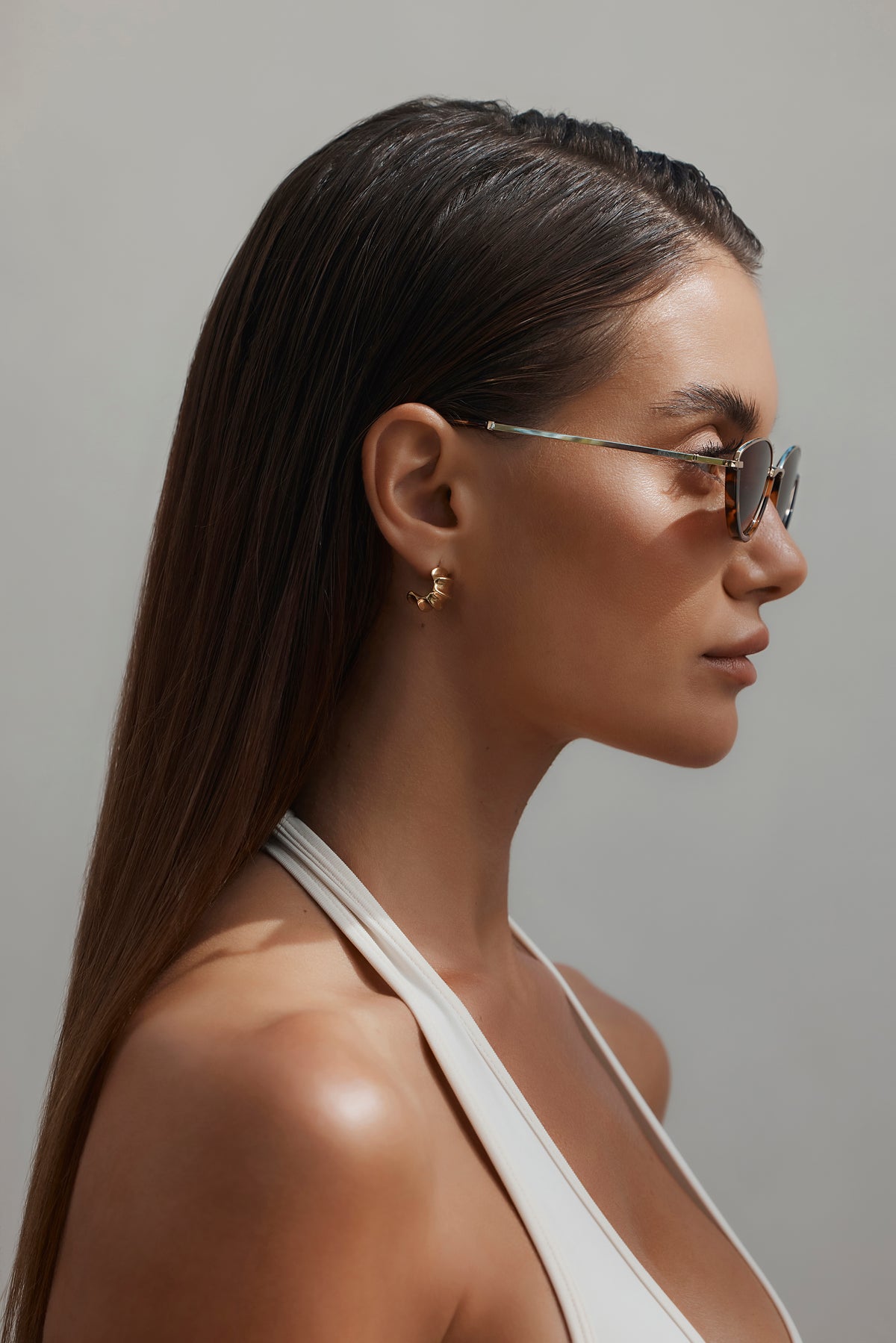 BANBÉ CONSANI Sunglasses - Dark Havana Tort-Melon