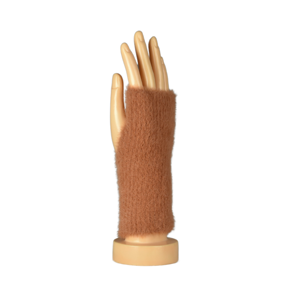Taylor Hill Fluffy Fingerless Gloves