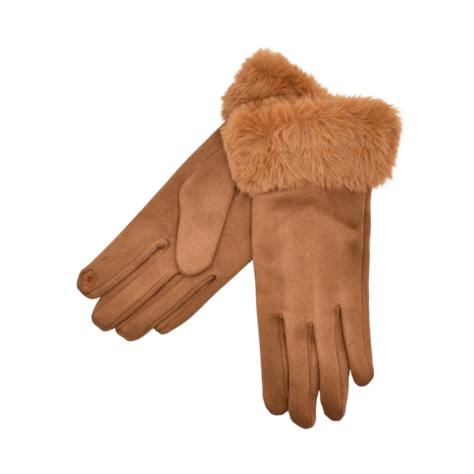 Taylor Hill Faux Fur Cuff Gloves