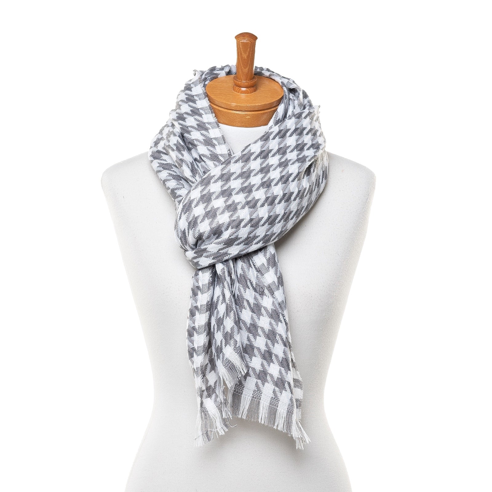 Taylor Hill Small Narrow Houndstooth Scarf