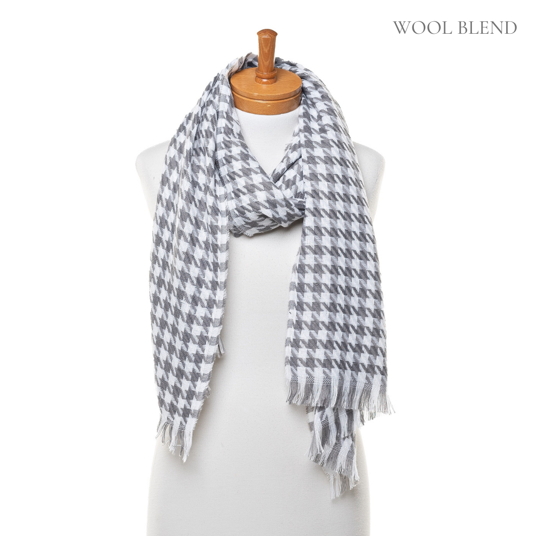 Taylor Hill Small Narrow Houndstooth Scarf