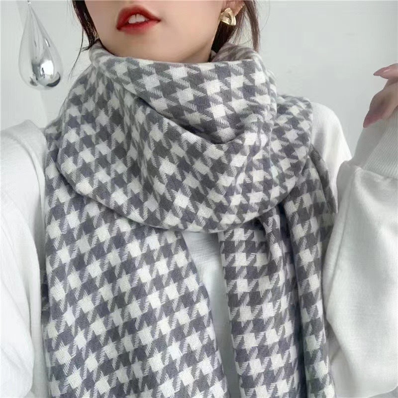 Taylor Hill Small Narrow Houndstooth Scarf