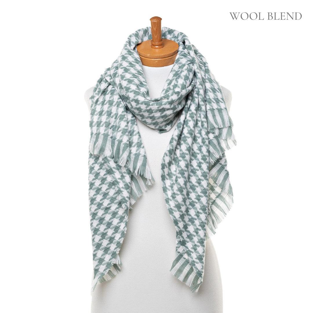 Taylor Hill Small Houndstooth Scarf