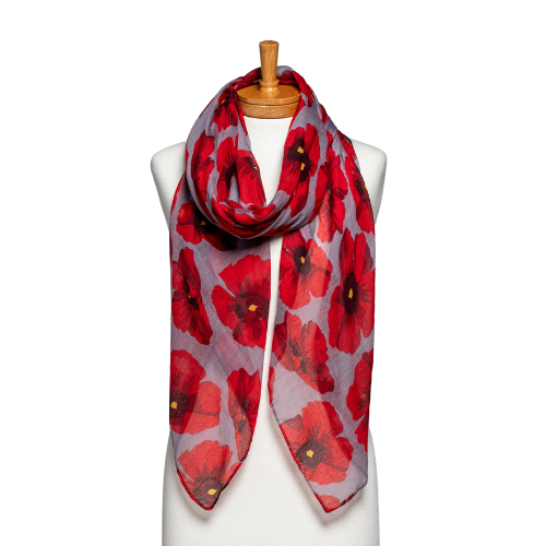 Taylor Hill Large Poppies Scarf