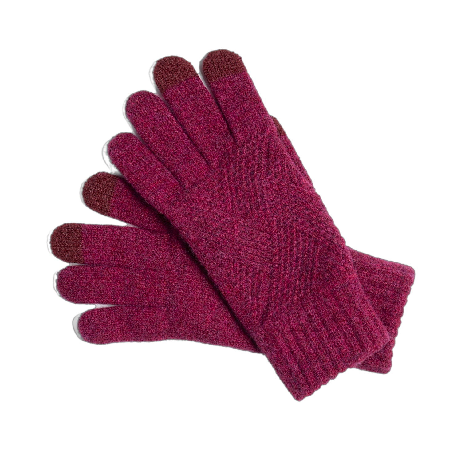 Taylor Hill Pattern Rib Knit Gloves