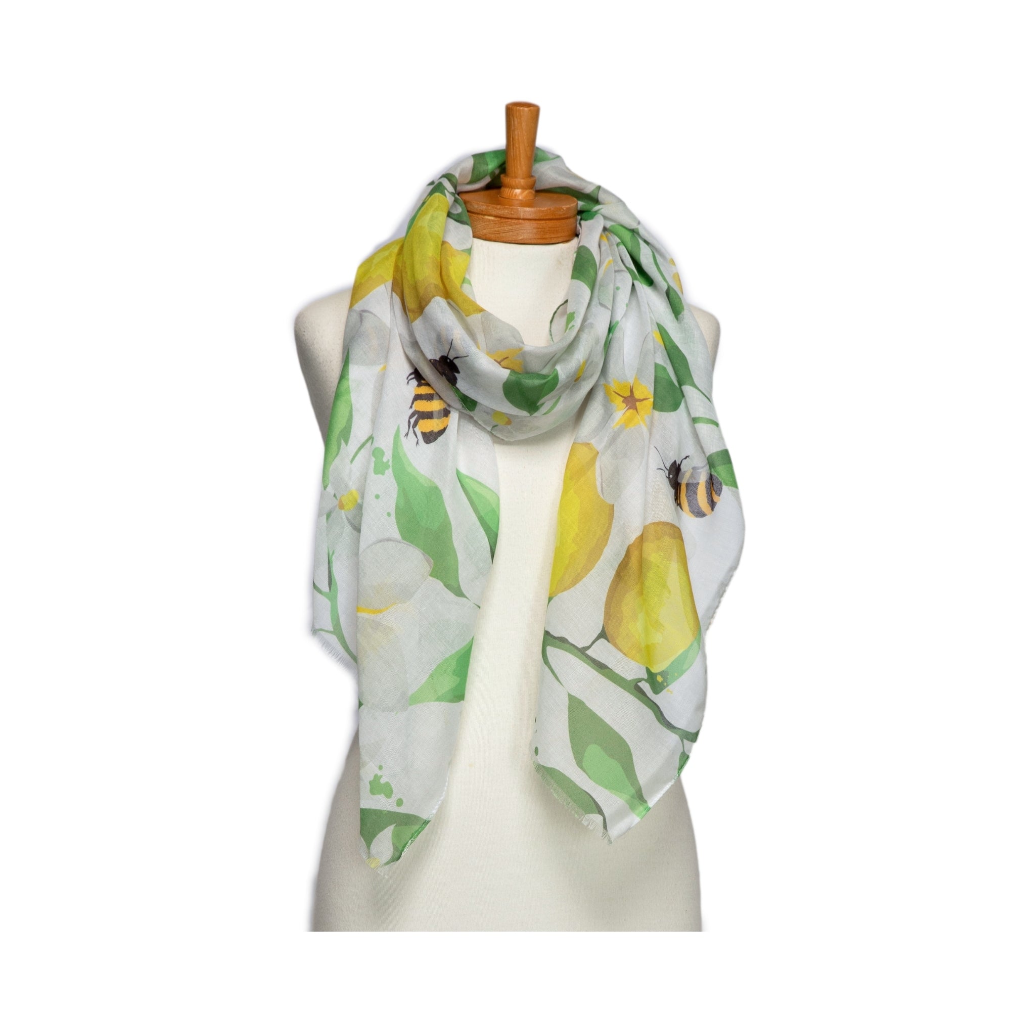 Taylor Hill Lemons and Bees Scarf