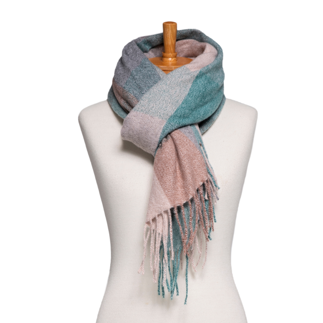 Taylor Hill Autumn Checkered Scarf