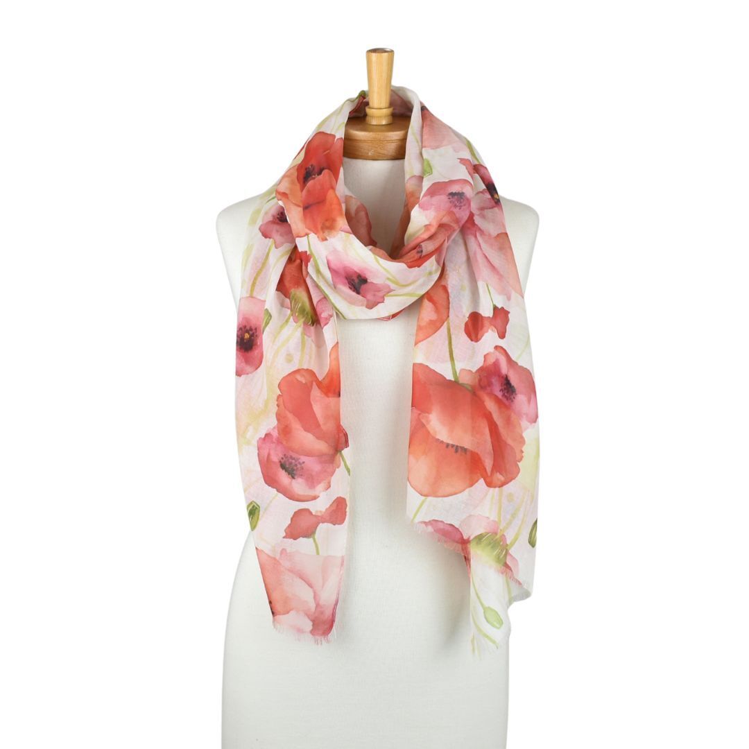 Taylor Hill Blushing Poppies Scarf