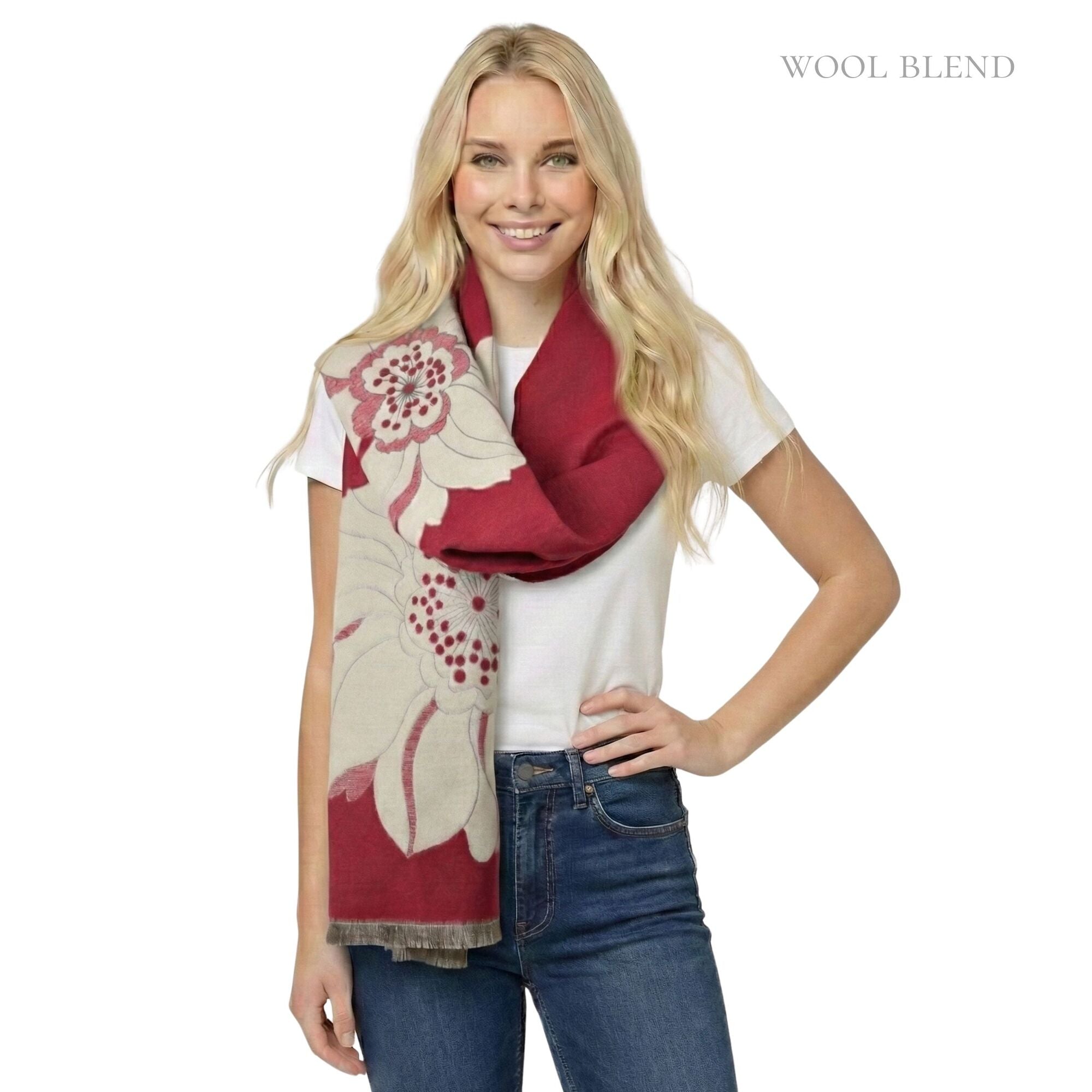 Taylor Hill Reversible Floral Scarf