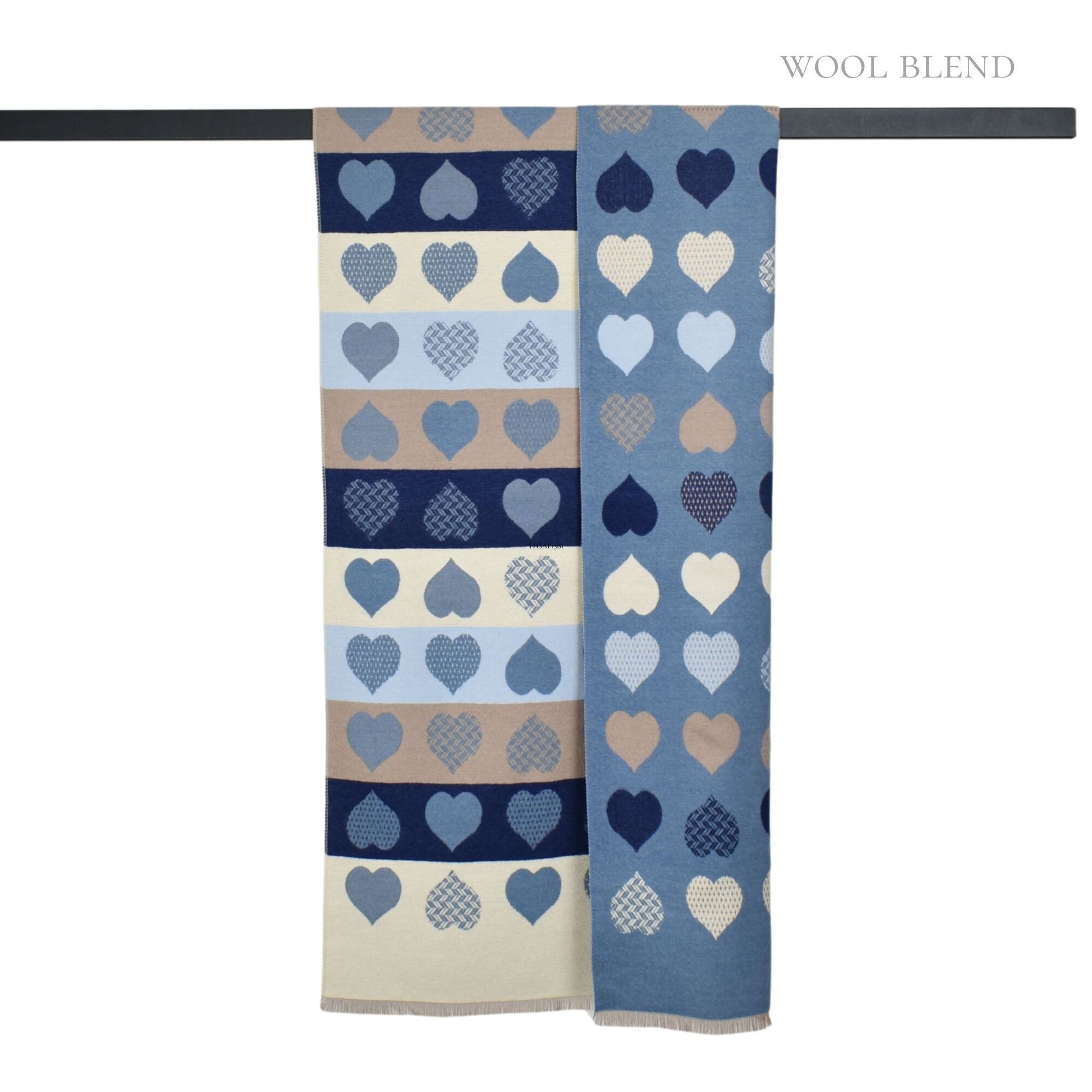 Taylor Hill Reversible Block Sweet Hearts Scarf