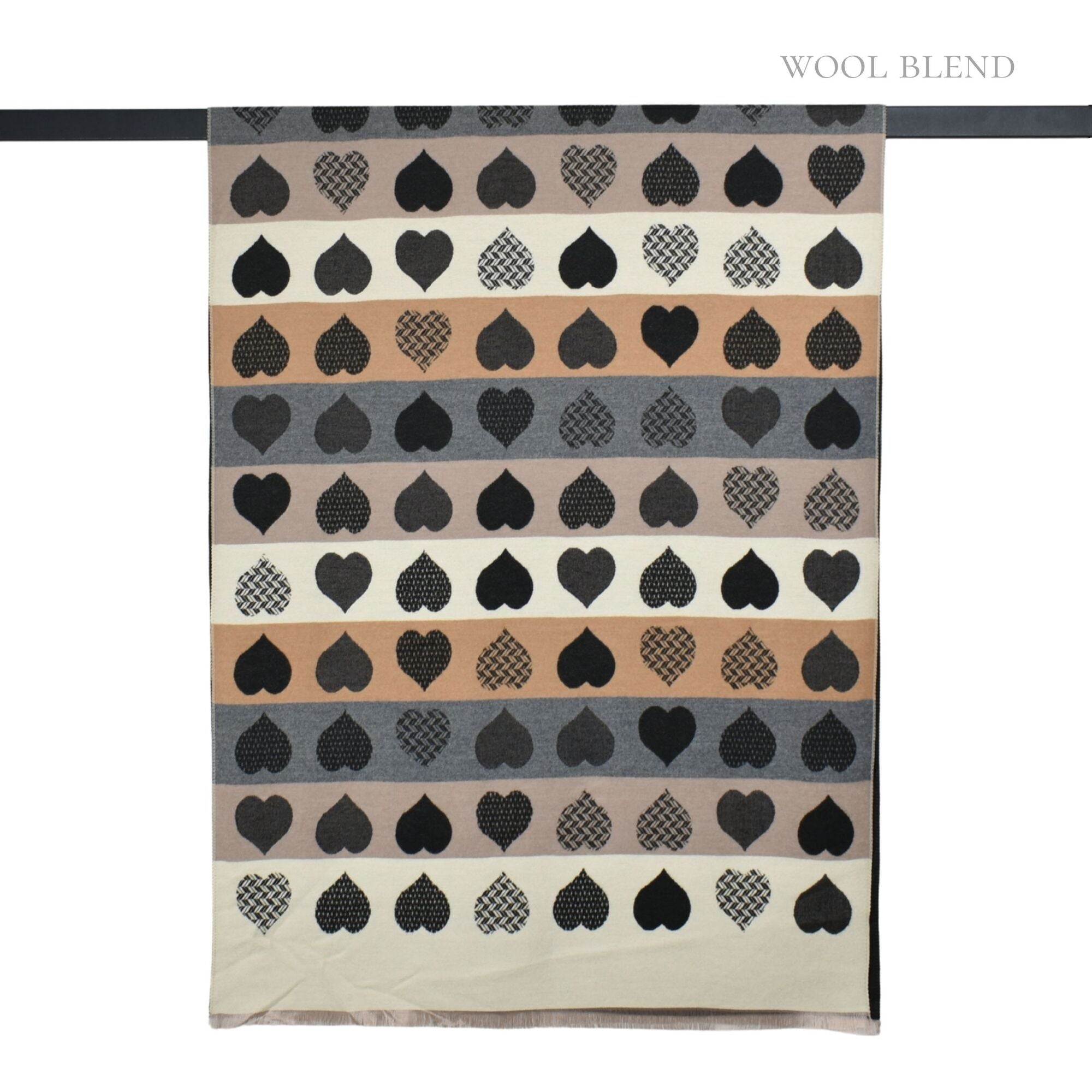 Taylor Hill Reversible Block Sweet Hearts Scarf