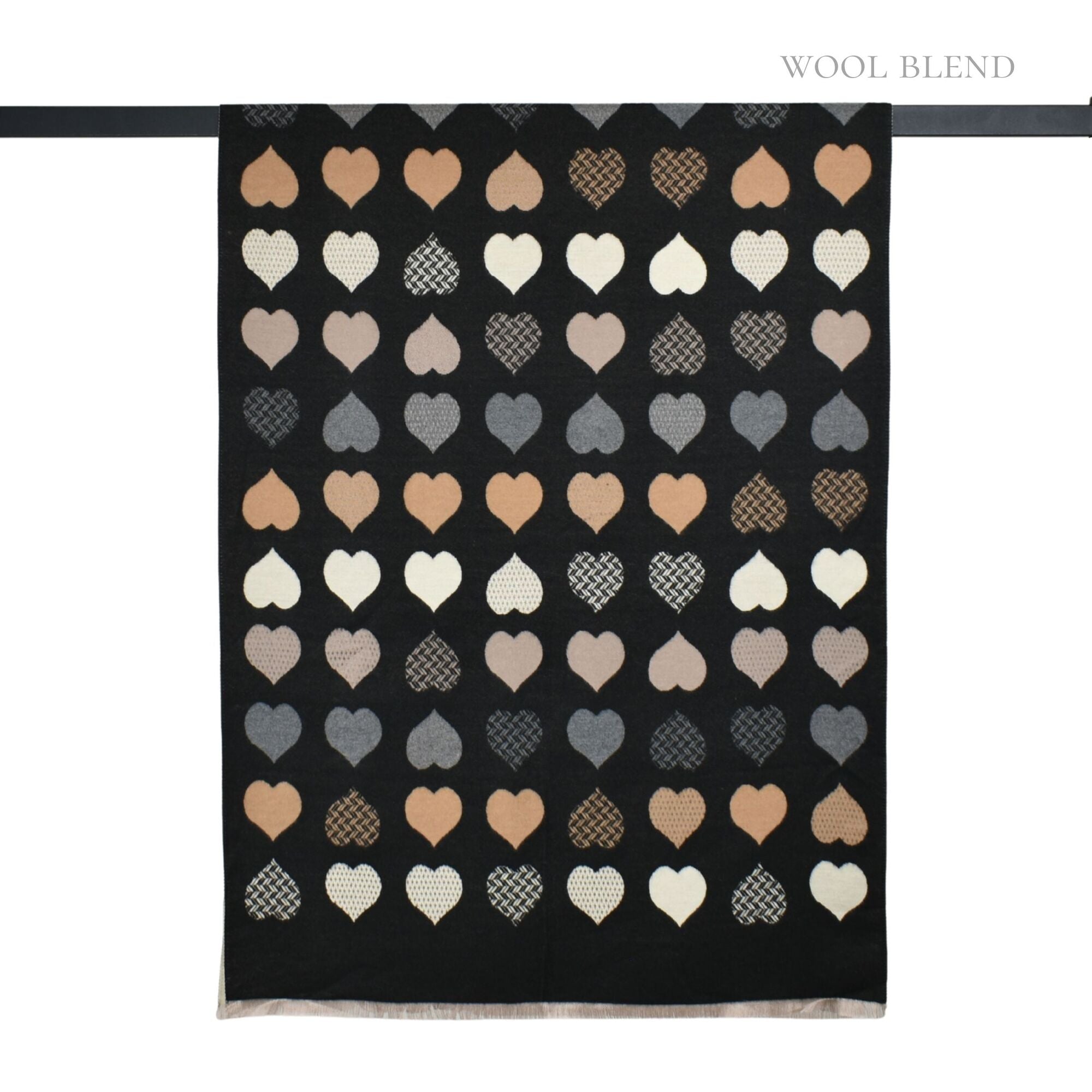 Taylor Hill Reversible Block Sweet Hearts Scarf
