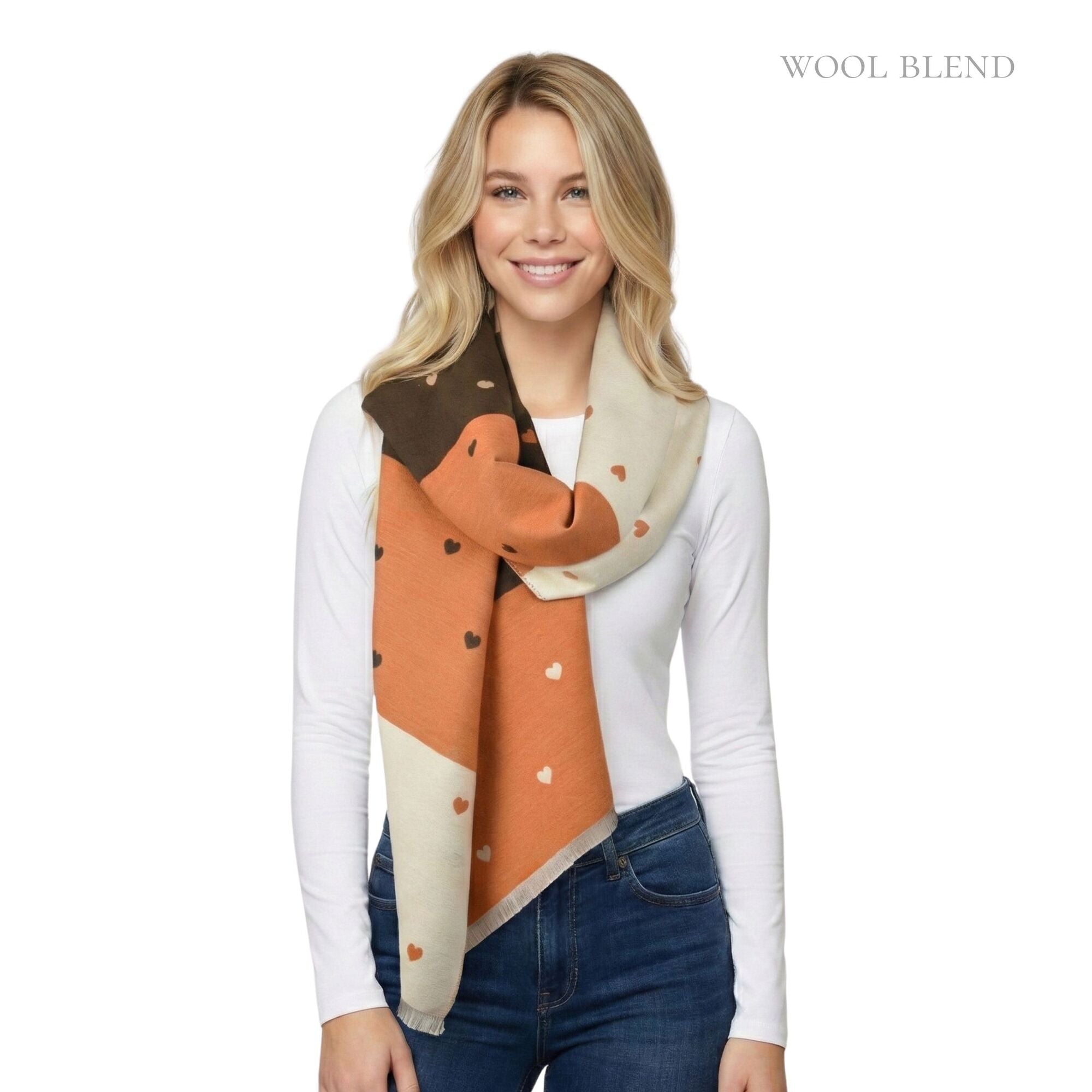 Taylor Hill Reversible Sweet Hearts Scarf