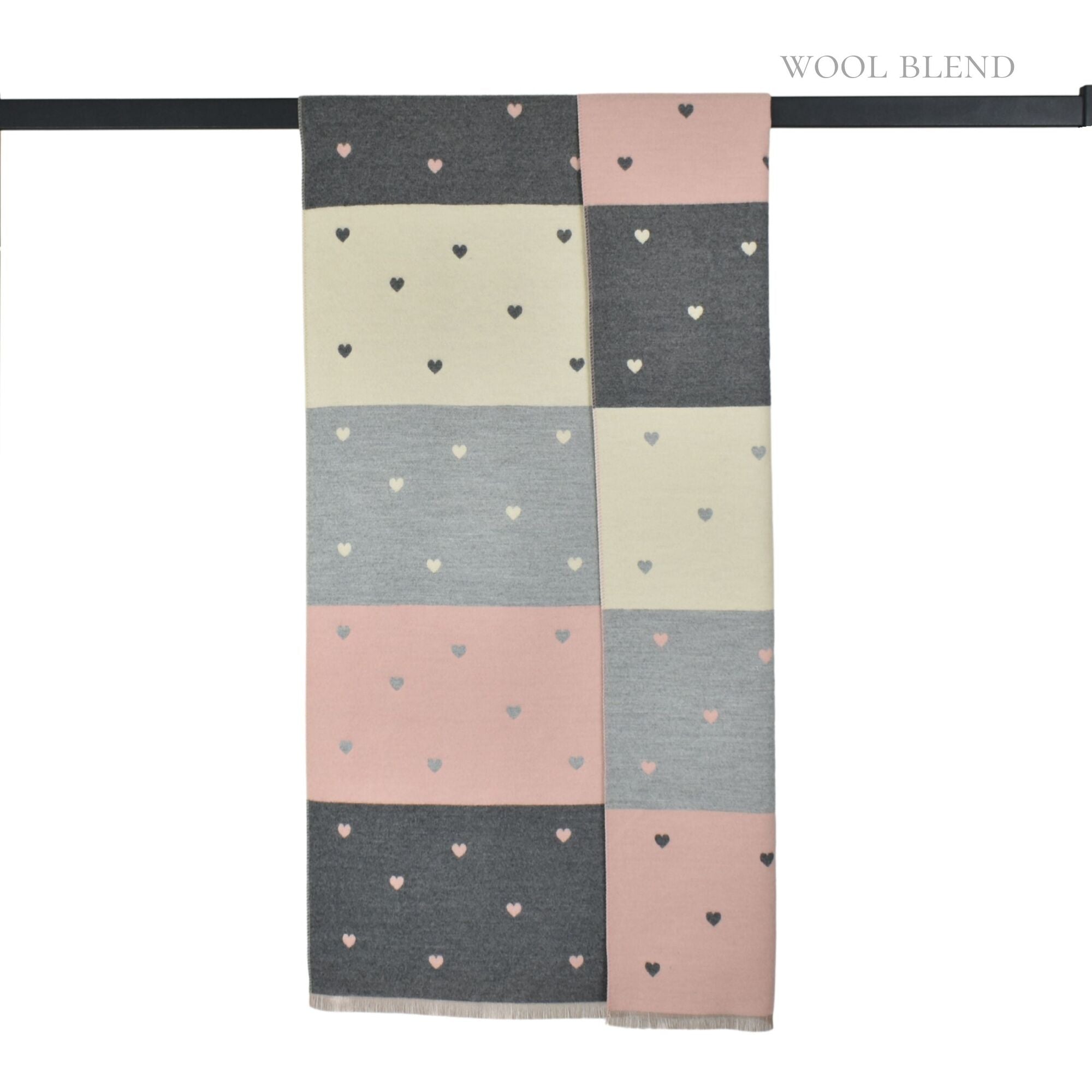 Taylor Hill Reversible Sweet Hearts Scarf