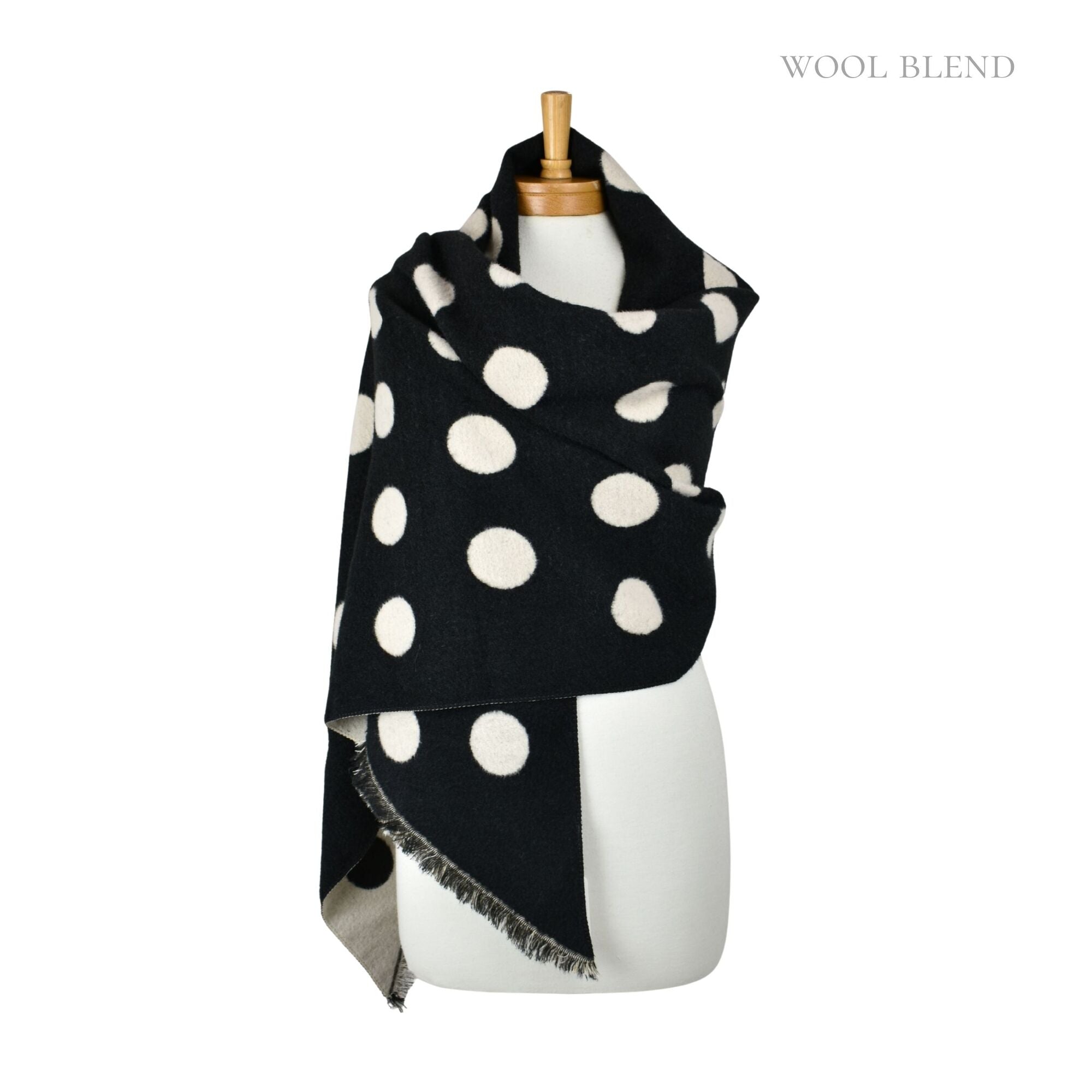 Taylor Hill Reversible Polka Dot Scarf