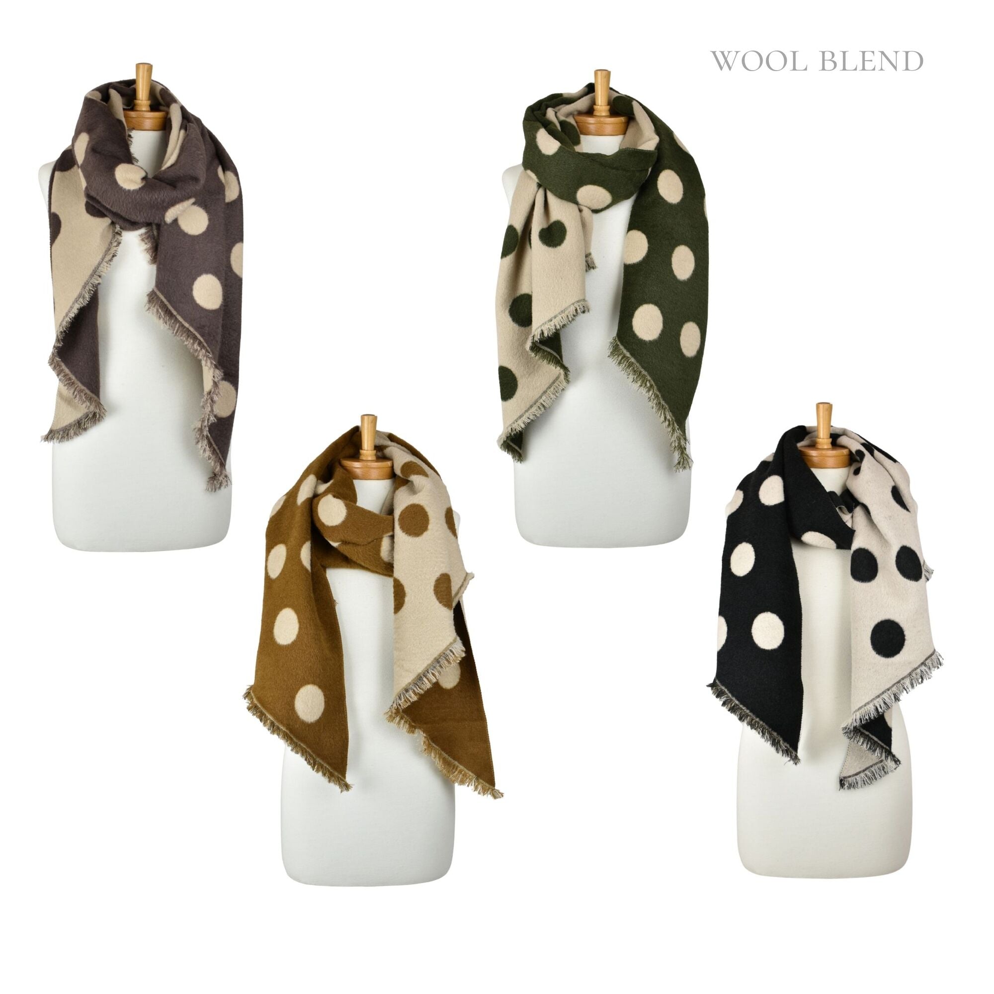 Taylor Hill Reversible Polka Dot Scarf