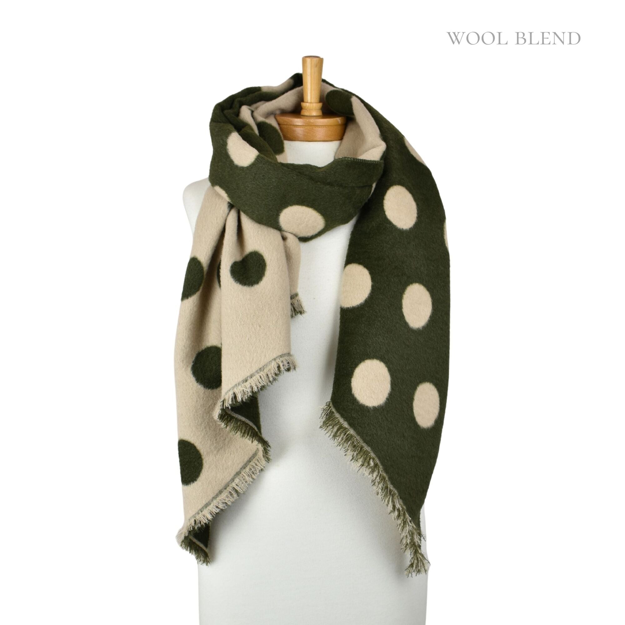 Taylor Hill Reversible Polka Dot Scarf
