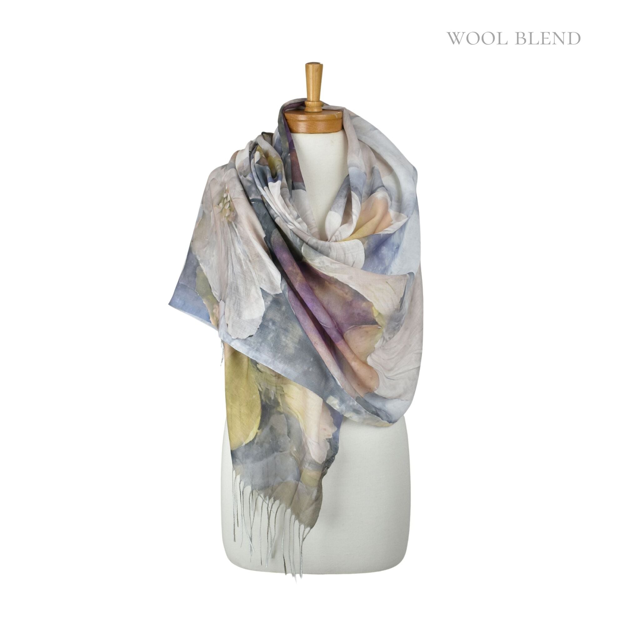 Taylor Hill Gardenia Watercolour Scarf